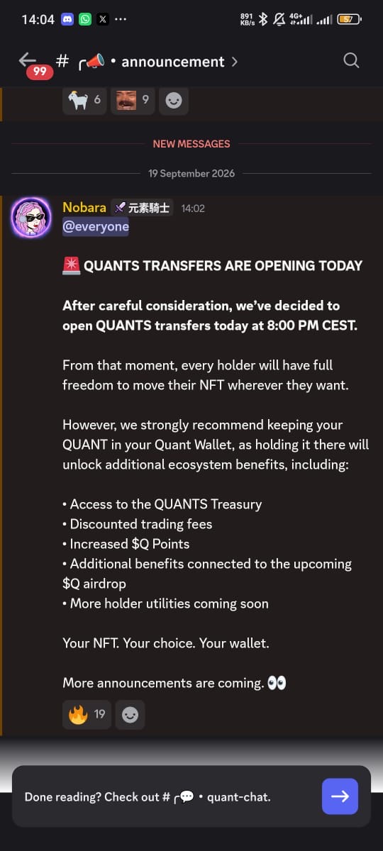 christy_princ's tweet photo. ⏰ 1 hour left to withdraw your NFT from @tryquantio !

Do whatever you want with it, but personally, I’d advise you to hold 👀

Don’t say I didn’t tell you. 🤝

Fp is 0.25 sol a big win if you were able to mint https://t.co/yLwebQMnad