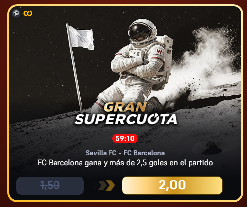 PaloteTips's tweet photo. 🔥 WINAMAX DISPARA ESTO A 2.00

Cuota de 1,50 subida a 2,00 para la victoria del Barça con +2,5 goles ante el Sevilla. Enorme valor que vuela.

⚡ ENTRA ANTES DE QUE CADUQUE.

Telegram en mi perfil 👀 https://t.co/N9zxKVQPHk
