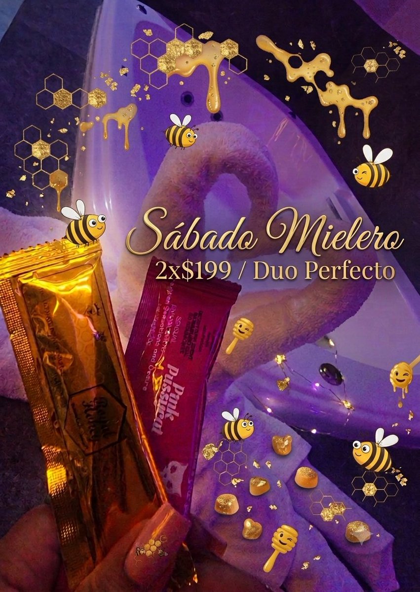 royalhoney1111's tweet photo. Llego el Sábado Mielero 2x199 💖💛🐱🐻 Prrrrr Prrrrr 🐝 🐝 🐝 https://t.co/kJAF8cQxne