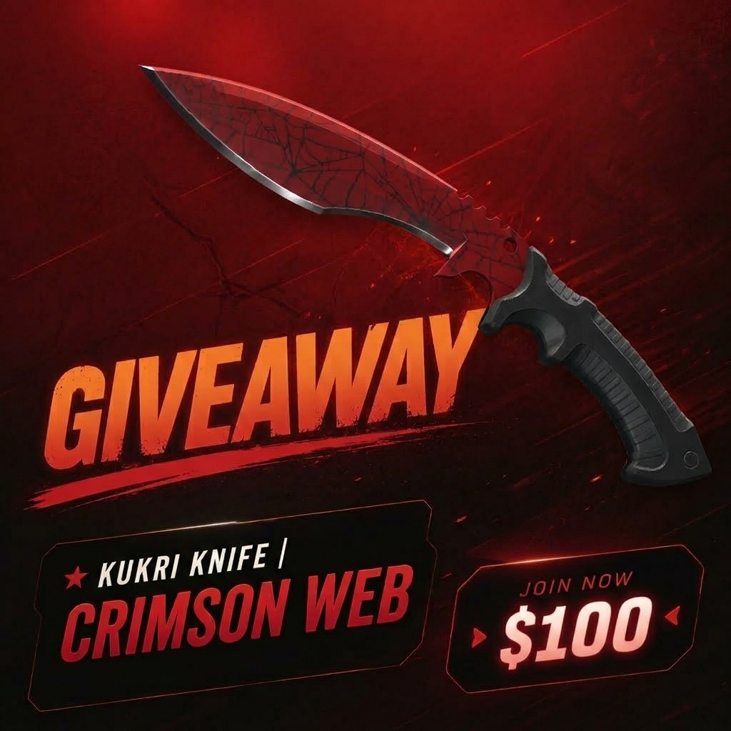 Gerhardderechte's tweet photo. Kukri Knife | Crimson Web - 100$ Giveaway 🥳

To enter: 
✅ Follow @Gerhardderechte & @CS2_Journal 
✅ Retweet & like this post 
✅ Tag a friend ❤️

🚨 Bonus entry: Turn on notifications for both accounts and post proof in the replies 👀 (Many new giveaways coming in the near future!)

Winner will be selected in a week. Good luck boys! 🍀