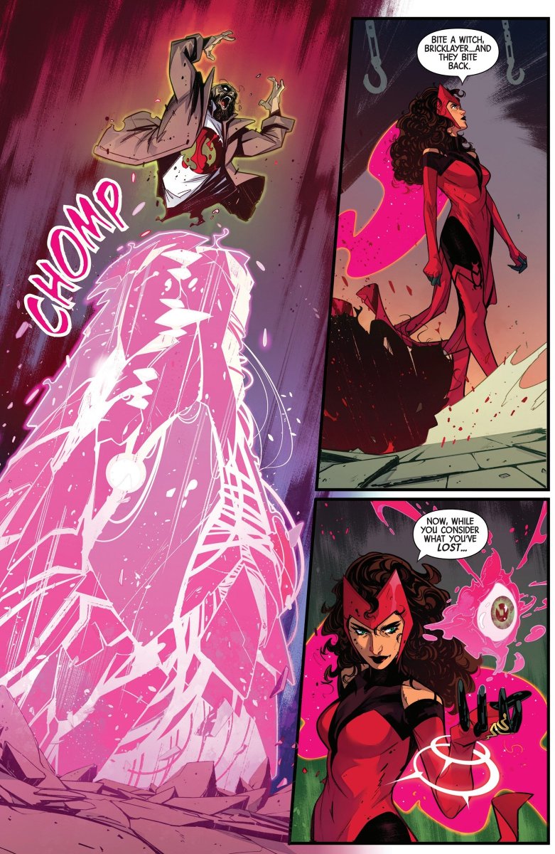 aBitterParadise's tweet photo. One of my favoritr things about Orlandos Wanda is her elaborate use of constructs from Weapons to Various animals to fuckin ambulances 😭 #HexSpoilers https://t.co/1Z49ykBfca