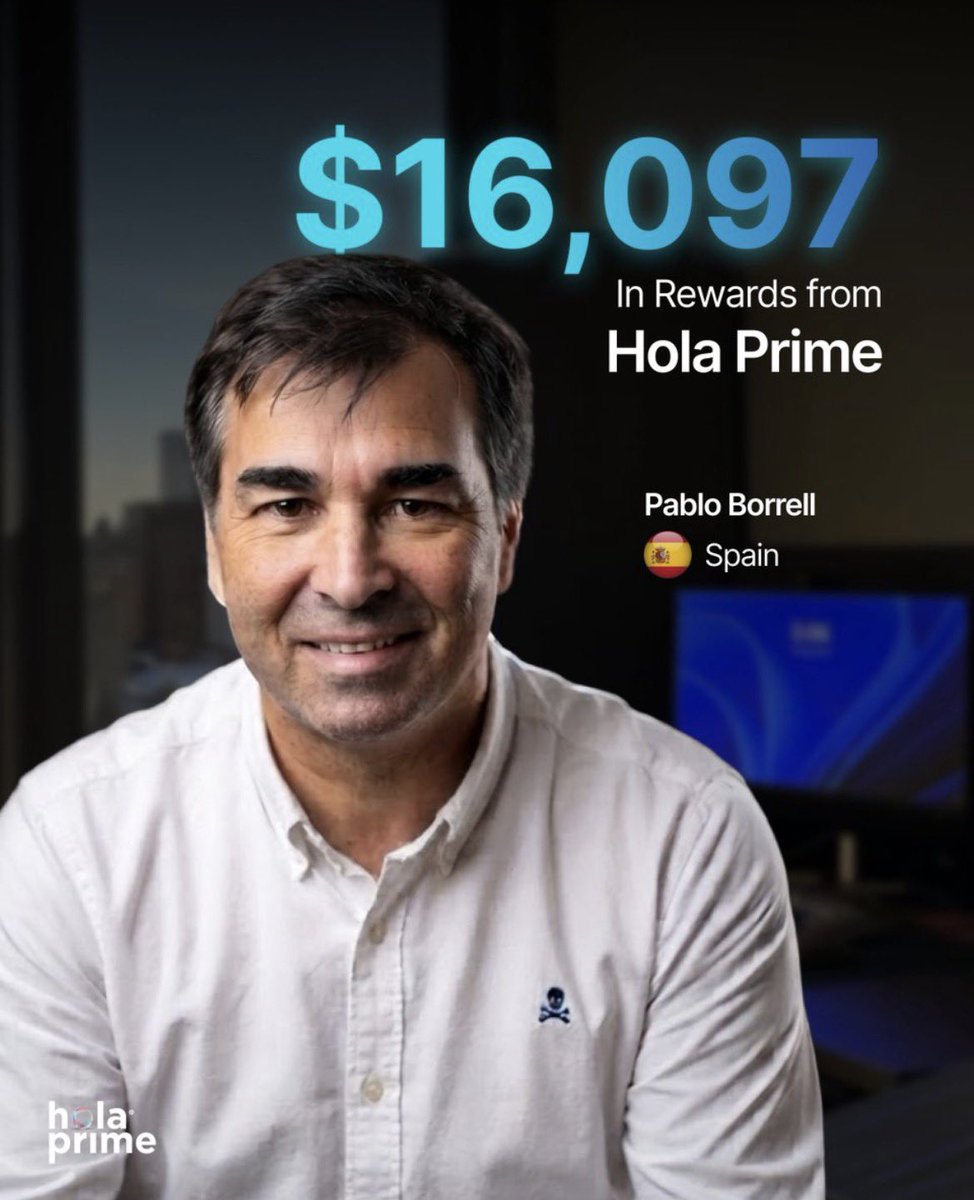 gana__jr's tweet photo. $16,097 in rewards from Hola Prime 🔥
This is what consistency, discipline, and having the right prop firm can look like. 📈

Start your challenge with code GANAJR
 https://t.co/sYV89Lwjvv

Big results from Pablo Borrell 🇪🇸
If you’re serious about trading and looking for an opportunity to scale, keep an eye on Hola Prime.
@HolaPrimeGlobal 🚀
#HolaPrime #PropTrading #Forex #Trading