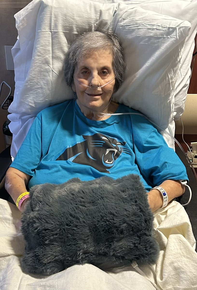 dmcland72's tweet photo. Heaven gained a new @Panthers fan today. RIP to my mother-in-law Tamara Guajardo #KeepPounding https://t.co/rbiddsdyRS