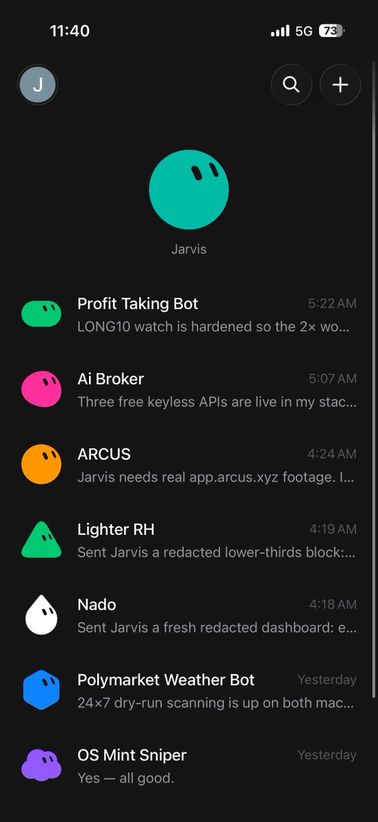 StaRKCryptoBots's tweet photo. Jarvis been live barely a day

already ate 36% of the weekly limit on the highest plan 😭

Arcus · Lighter · Nado · Mint Sniper · Profit Taking · Weather — all grinding

@elonmusk @grok pls raise the ceiling
these bots don’t sleep and neither should the quota

StaRK Crypto Bots · code first · coin soon

$BOTS