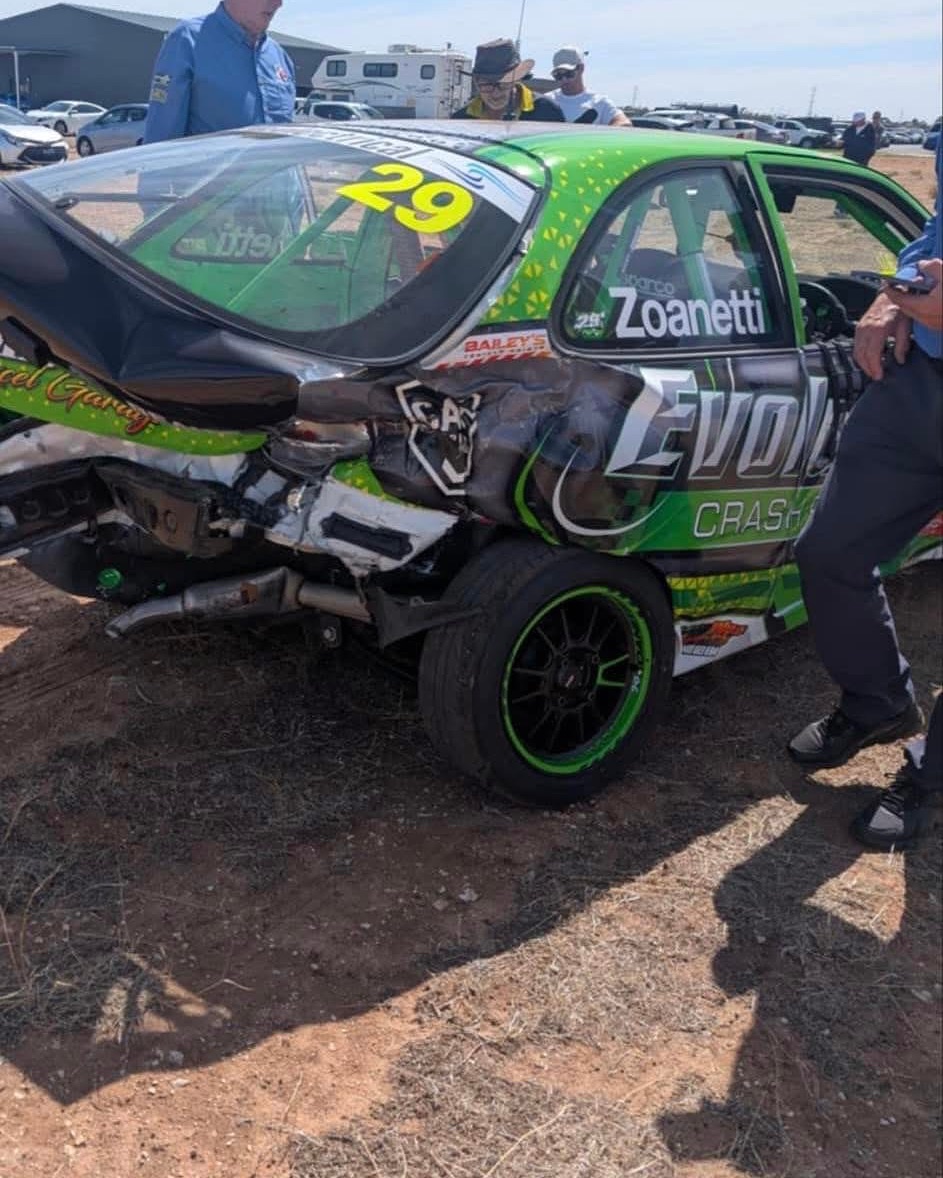 AileenBeaucage's tweet photo. A huge thank you to the volunteers, medical staff, and everyone who checked on me. We wouldn’t be racing without you. Qualified 6th, but a racing incident wrote off the car. I’m sore, but grateful. Thanks everyone, Rob. https://t.co/0cLcide9Sg