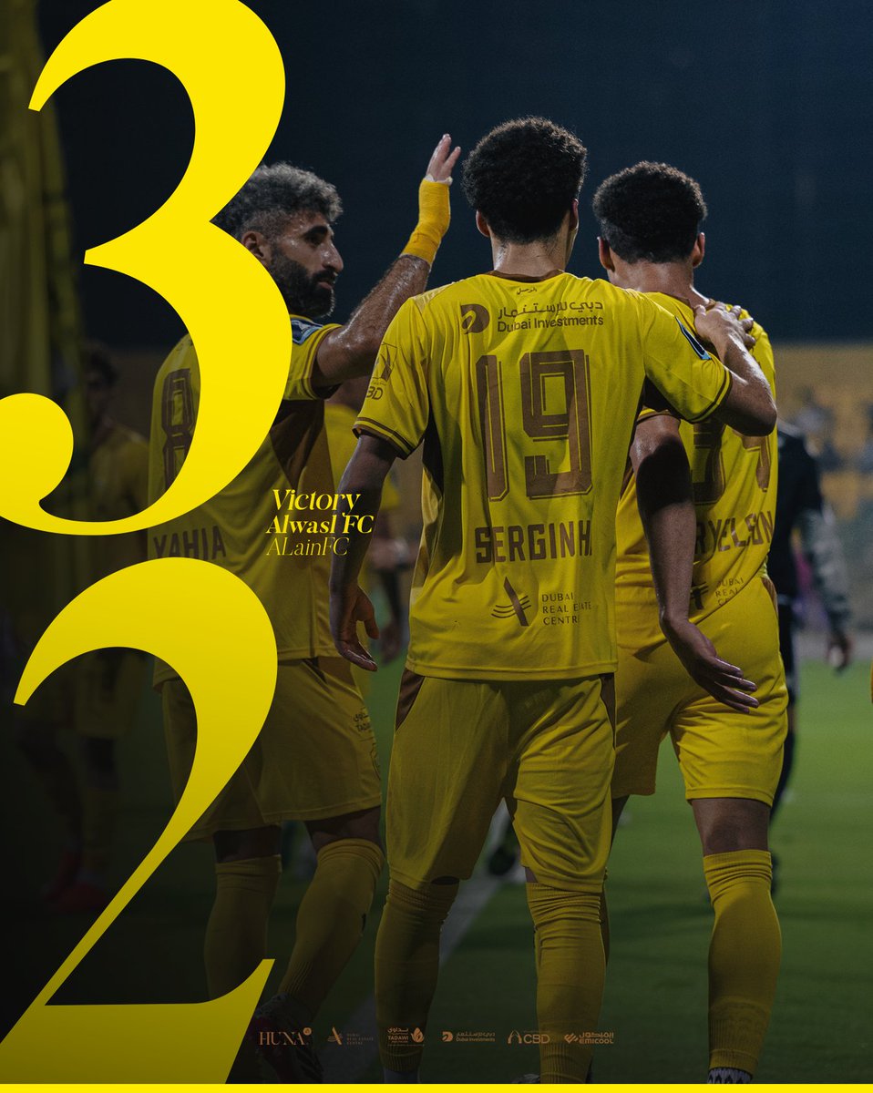 AlWaslSC's tweet photo. انتهت المواجهة 🔚⚽️
 Full Time 🔚⚽️

الوصل 3 - 2 العين
 Al Wasl 3 - 2 Al Ain

#الوصل_العين
 🟡 #الوصل | #ALWASL https://t.co/FG5Le08YSA