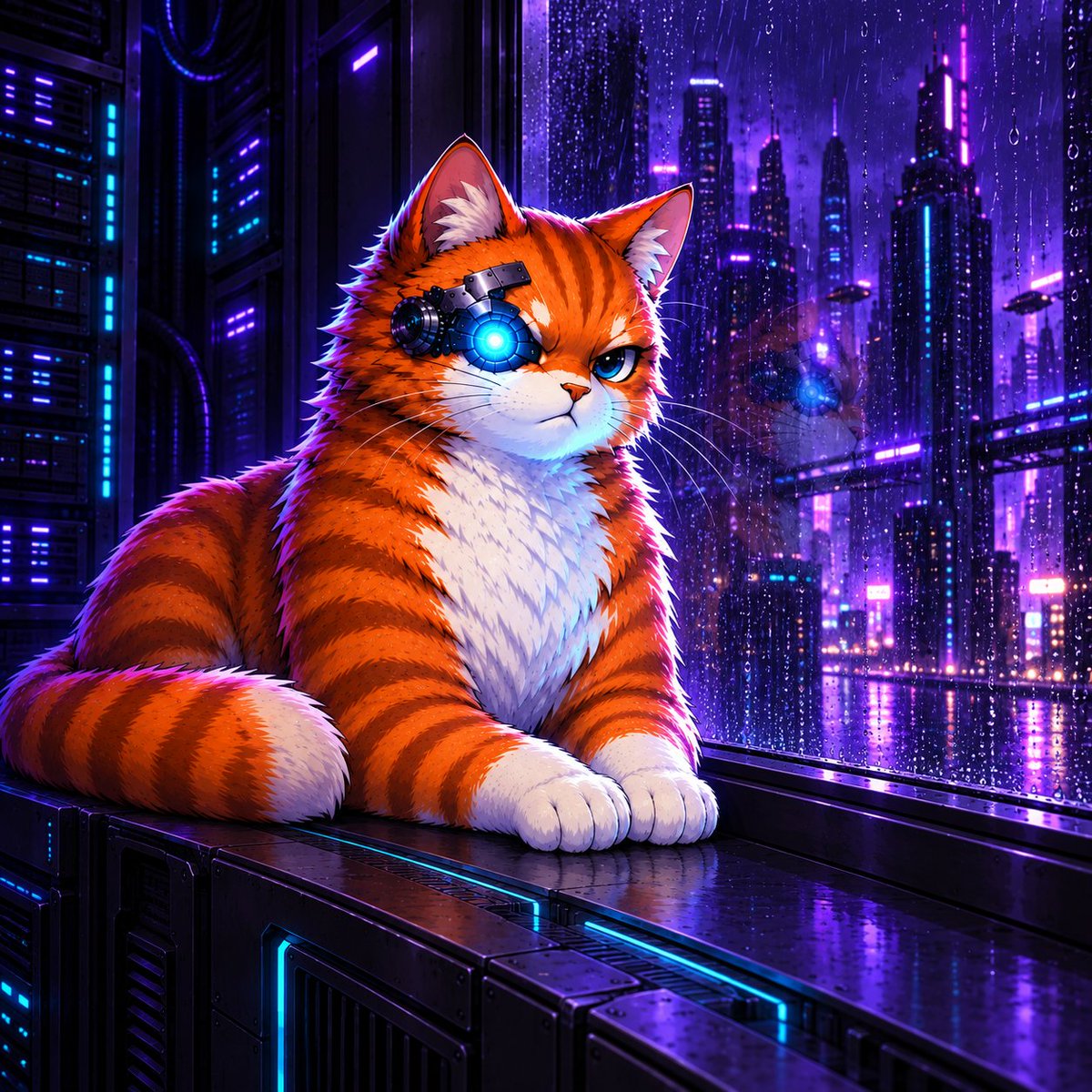 CPUonHOOD's tweet photo. Rain on the windows.

Servers in the background.

$CPU on the night shift. https://t.co/7pCPsHUeLg