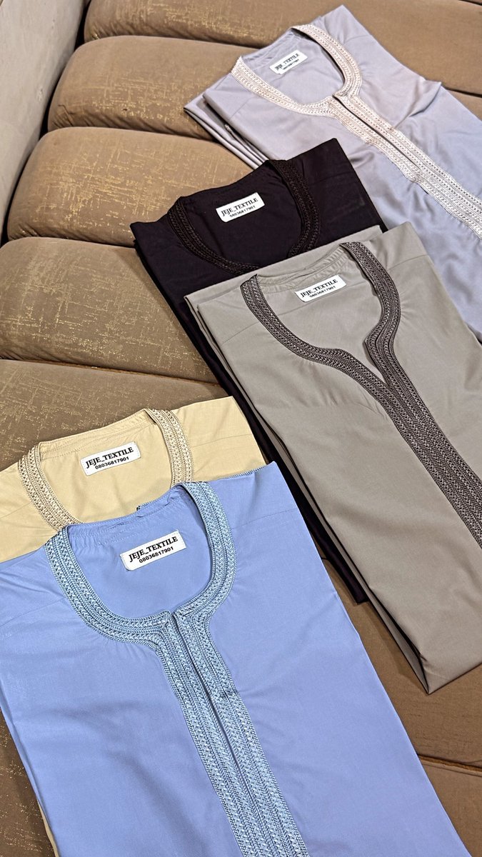 jeje_textile's tweet photo. Keep your orders coming!🤍🤩

Available Sizes: 54, 55, 56, 58, 60, 62

Price: ₦18K Each 

☎️ Call/WhatsApp: 08036817901

Location: Shop No.06 Fatima plaza, sultan bello road, U/sarki, kaduna.

Nationwide Delivery Available! https://t.co/KkQh9FAZwS