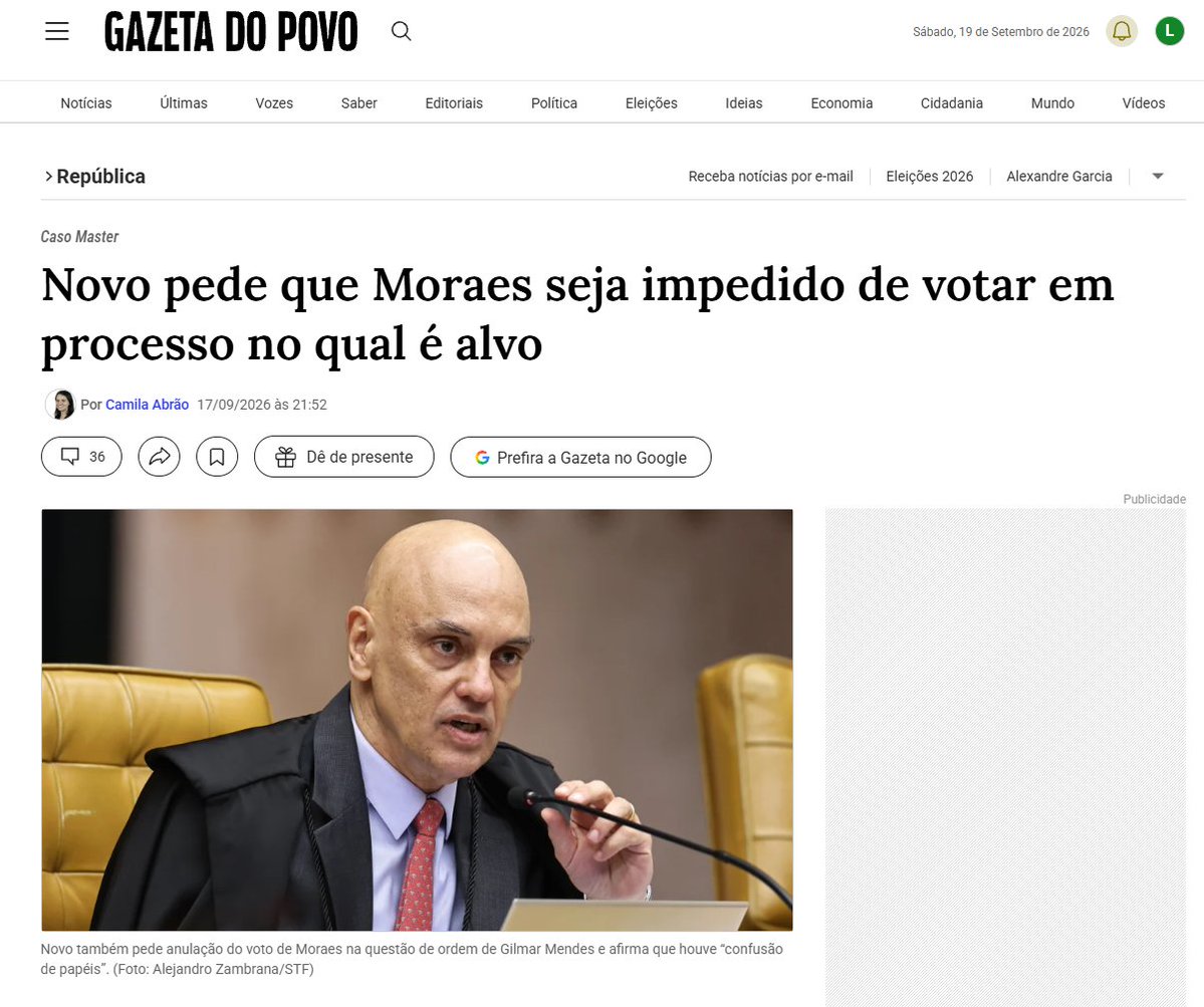 leandroruschel's tweet photo. É o colapso da Justiça.

Até uma criança de quatro anos de idade sabe que um juiz não pode participar do julgamento dele mesmo! https://t.co/hCRfzlur7C