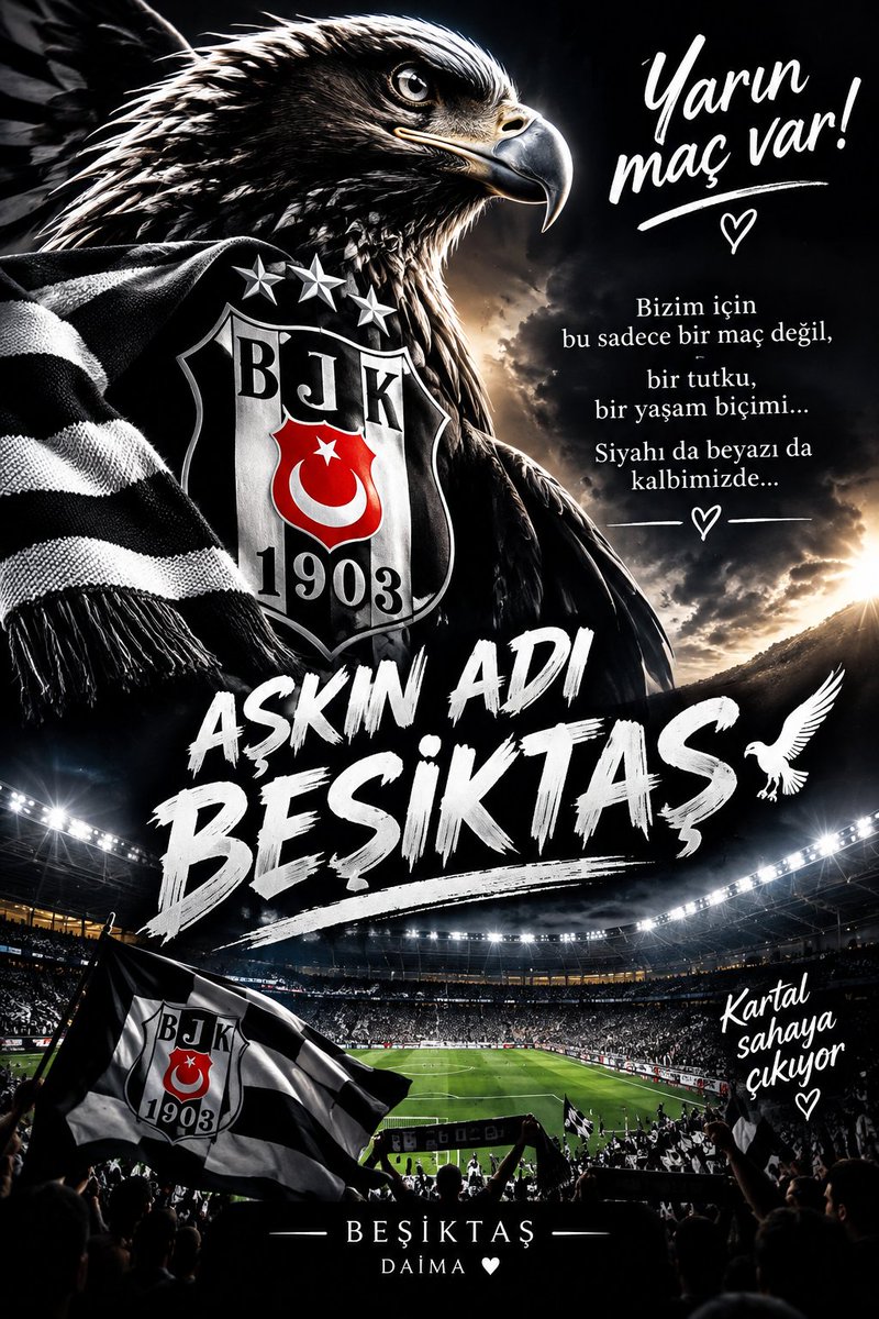melikebjk42's tweet photo. @Besiktas Siyahı geceye, beyazı gündüze kazıdık; fırtınalı deplasmanlar biter, Kartal’ın asaleti kalır. Diyarbakır’dan zaferle dönmek, renklere sevdalı yüreklere yakışır! 🖤🦅🤍🇹🇷🔥🧿 https://t.co/534rAPeFxv