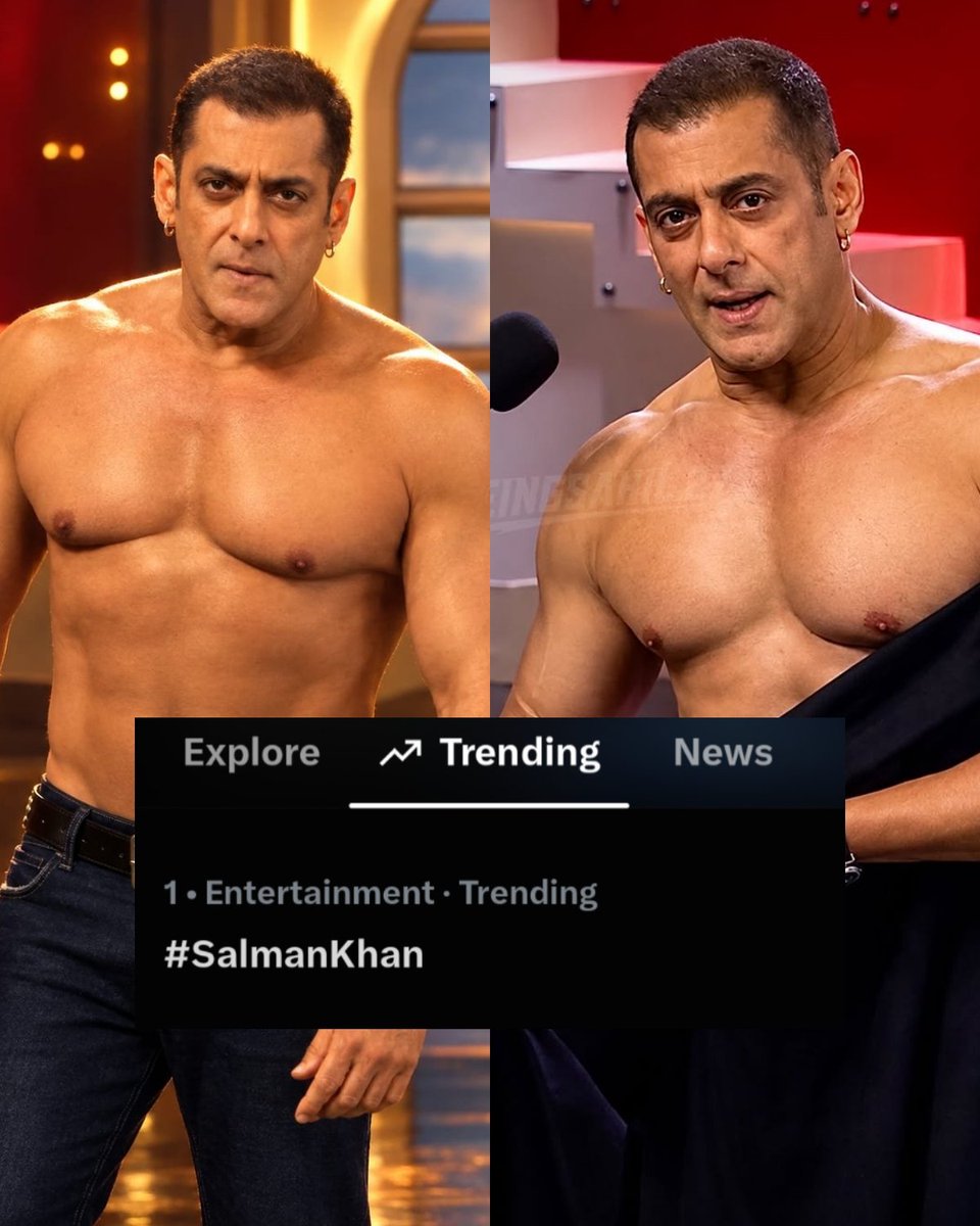 ItsSohailM's tweet photo. #SalmanKhan TRENDING at NO.1 🔥🔥 https://t.co/4A9LYrHOt2