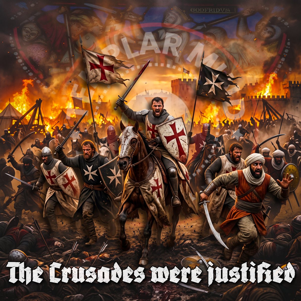 TemplarMind's tweet photo. You've been told they were many things... Colonial. Unprovoked. A stain.

Every account of the Crusades you were given begins in 1095, and a story that begins in the middle is a lie told by omission.

Begin instead in 637, when Antioch fell. Then Jerusalem. Then Alexandria, Carthage, Spain, Sicily, and the long grinding loss of Anatolia after Manzikert. 

By the time Urban preached at Clermont, two thirds of the ancient Christian world lay under a conqueror's rule and the Emperor in Constantinople was writing west for men.

Four hundred and fifty years of conquest came first. The Crusades were justified when you start the story where it actually began.