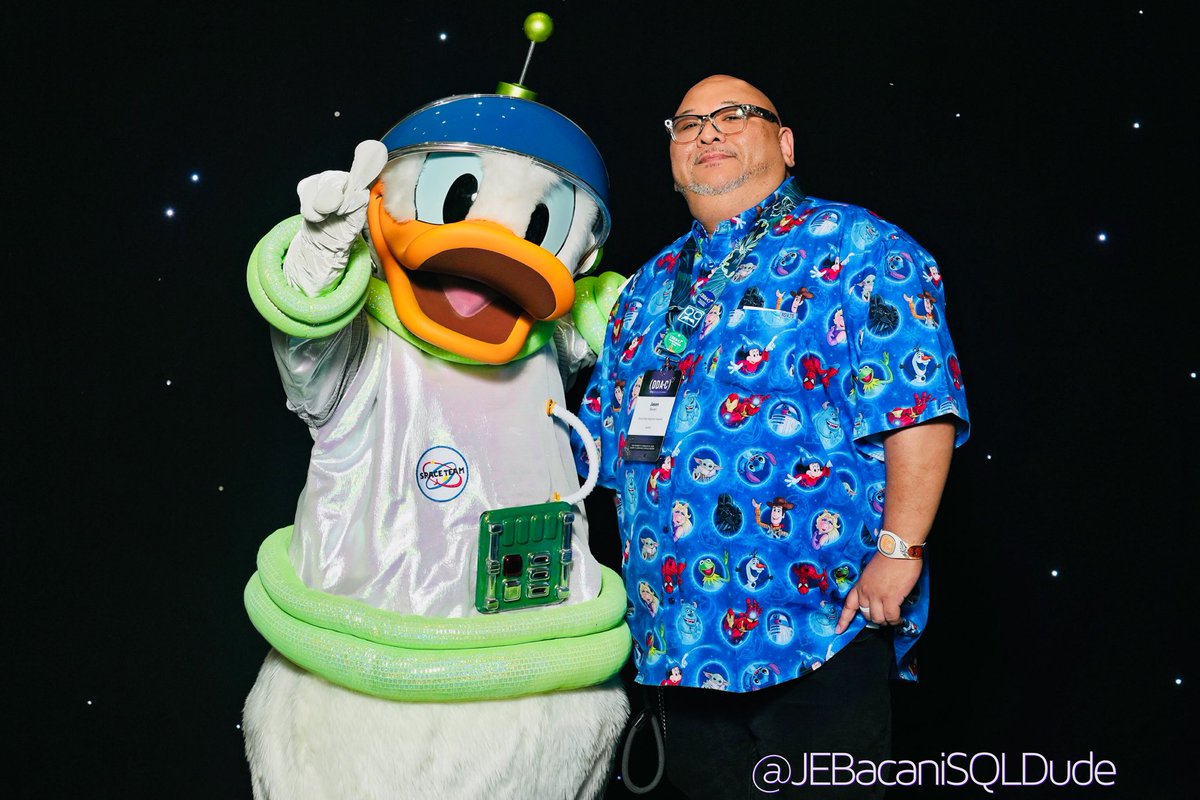 JEBacaniSQLDude's tweet photo. Post conference event at @DDAConference #DDAC2026 featured a few Disney Photo Pass opportunities!… 😎 https://t.co/PpulFKrSXH