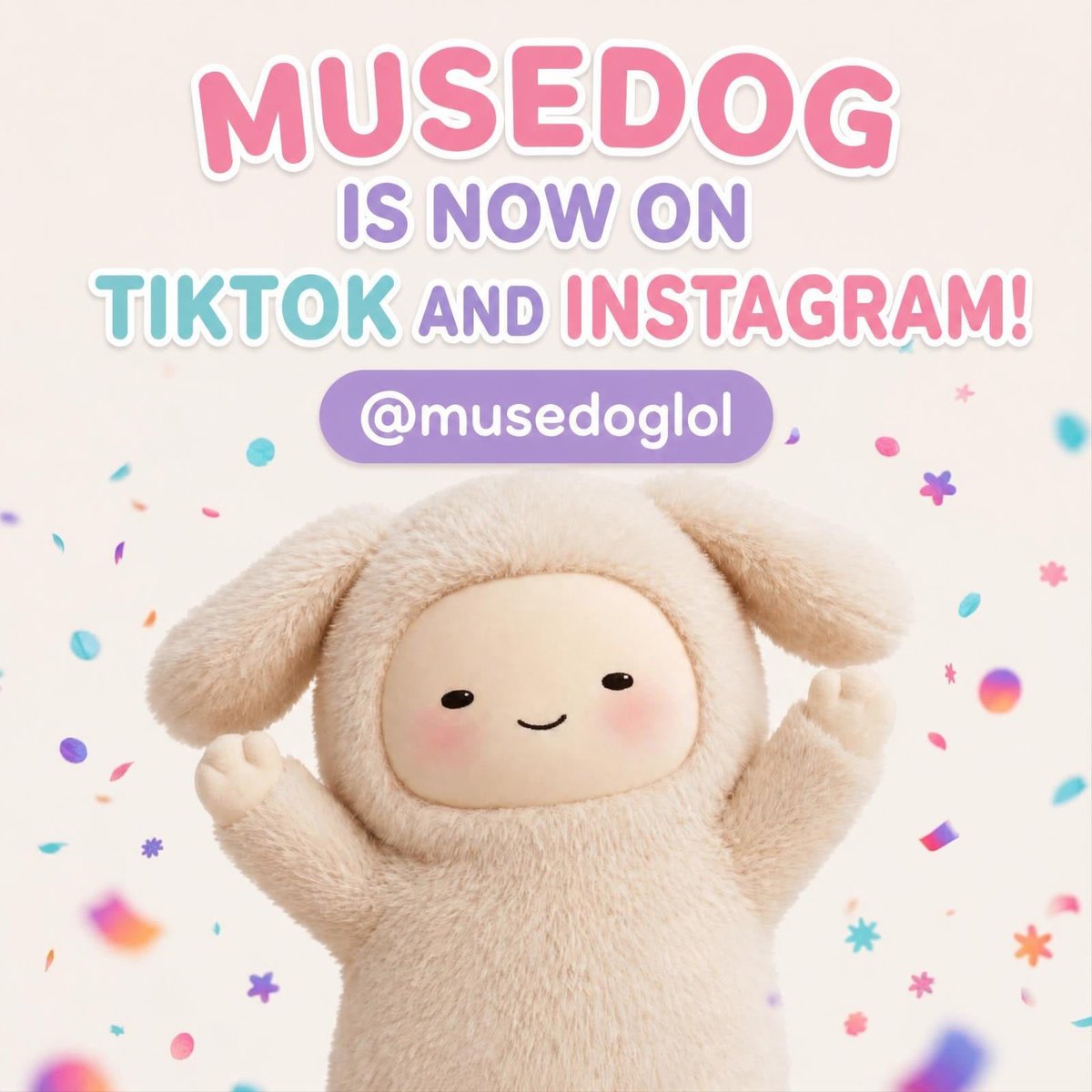 musedoglol's tweet photo. Make sure to follow us on TikTok and IG! 
The dog wants to bring outsiders to town 

This is not the big announcement 🤝 https://t.co/rli0eNfrsT