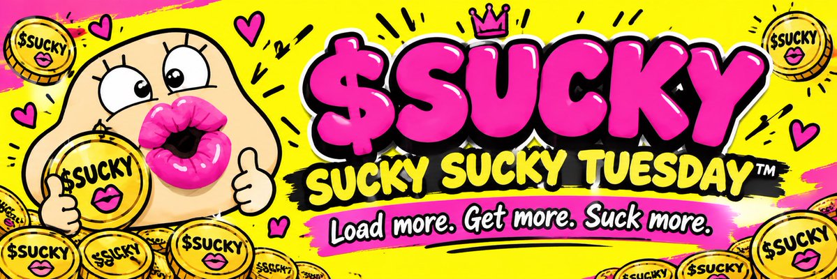 SuckySuckyCoin's tweet photo. @bruca SUPET SUCKY CYCLE https://t.co/M9hP7anRb6