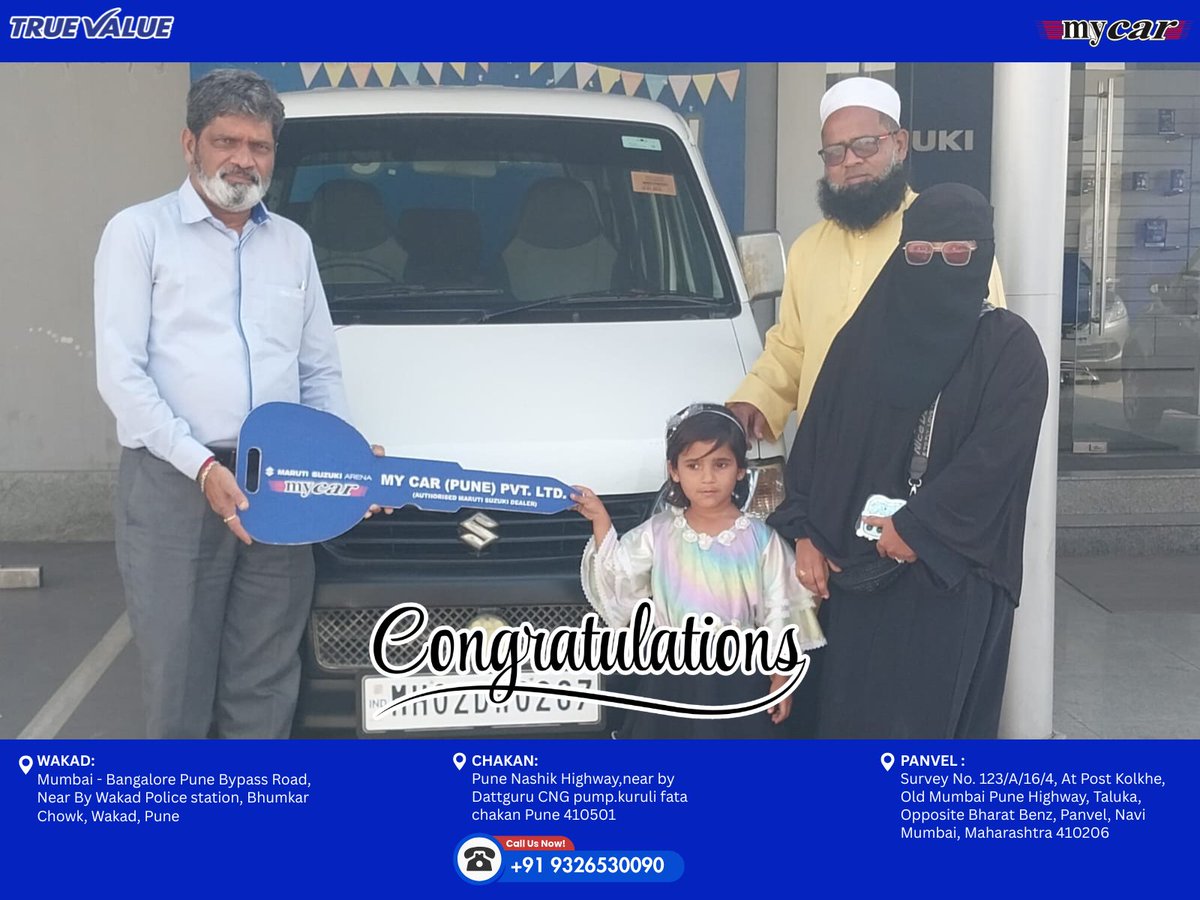 ZacherySeipel's tweet photo. A new vehicle is a milestone worth celebrating. We’re proud to see another happy customer drive away in a quality-tested vehicle they can rely on. Congratulations, and thank you for trusting Mycar True Value. https://t.co/hakK0SVv7A