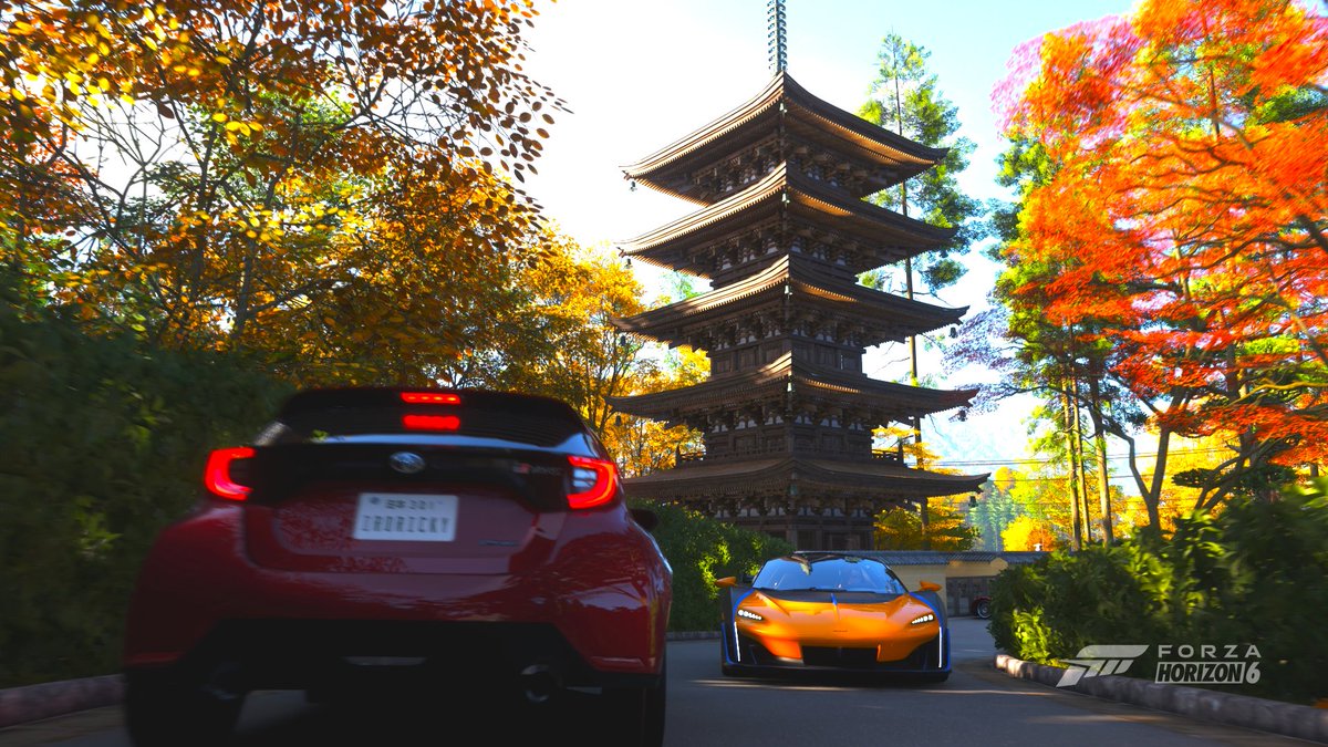 NARUSELA_'s tweet photo. 土曜ツーリング会、ご視聴と参加ありがとうございました！🚗💨#FH6
りっきー、チョイサーさん、佳奈さん、わるがきさん、sanyohchuさん、鈴蘭さん、そして一緒に配信してくれたおぱんちゅ先生、いつも支えてくださって本当にありがとうございます😊 https://t.co/d2gASwoHbt