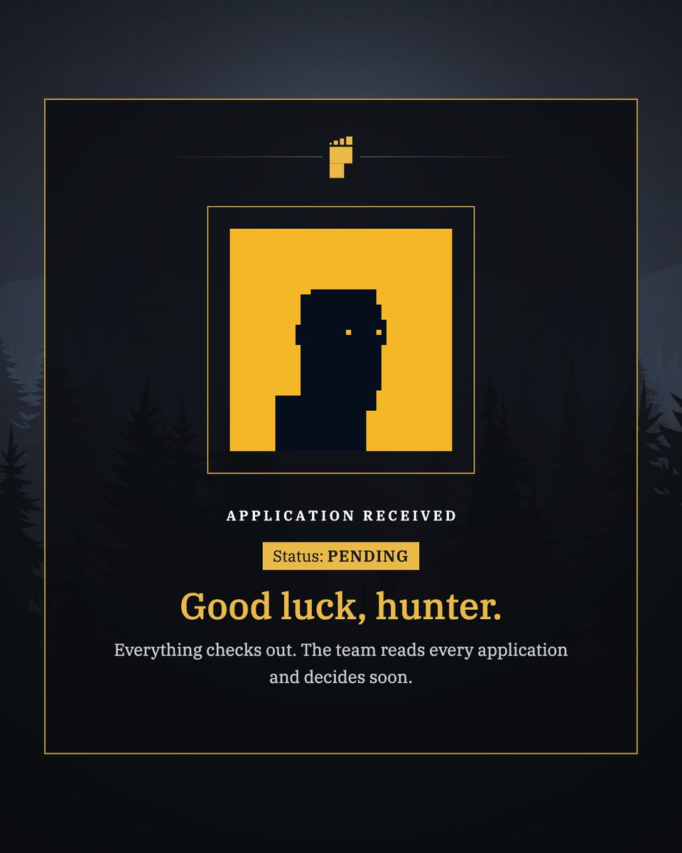 PanguAlpha's tweet photo. Just applied for the hunter's list.

The legends are true!

Time to hunt some @BITFOOTS_ https://t.co/uaPeBwgJSa https://t.co/5MMbYD98aM