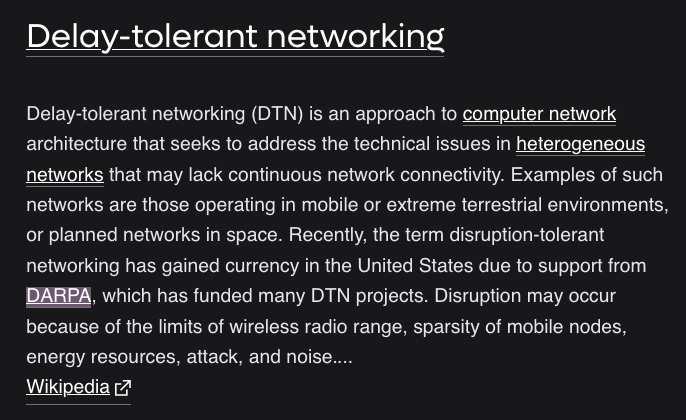 DreggNet's tweet photo. do you know about NASA's Bundle Protocol and disruption tolerant algorithms? they're perfect for solarpunk agentic platforms https://t.co/vbUqODgOGn