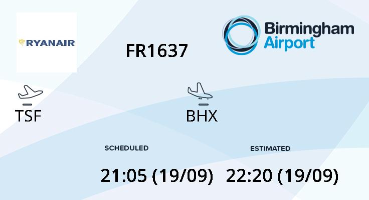 FlyBHX's tweet photo. @phil_vtid TSF ✈ BHX
STATUS: is currently scheduled to arrive at 22:20 (19/09). https://t.co/02S1rvmxuy