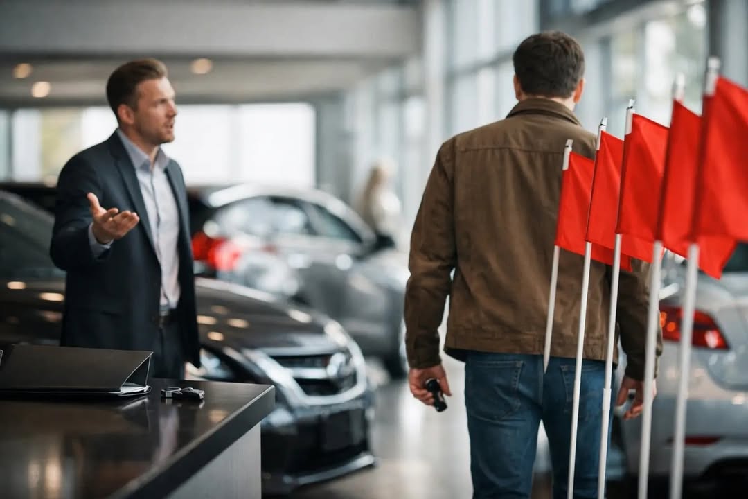 kimbunhl's tweet photo. A great deal holds up after the fine print. Kevin Hunter and Elizabeth reveal 9 dealership red flags that mean slow down, strengthen your leverage, and consider walking away. If things get pushy, vague, or questionable, regain control. https://t.co/N2GJIxoPed