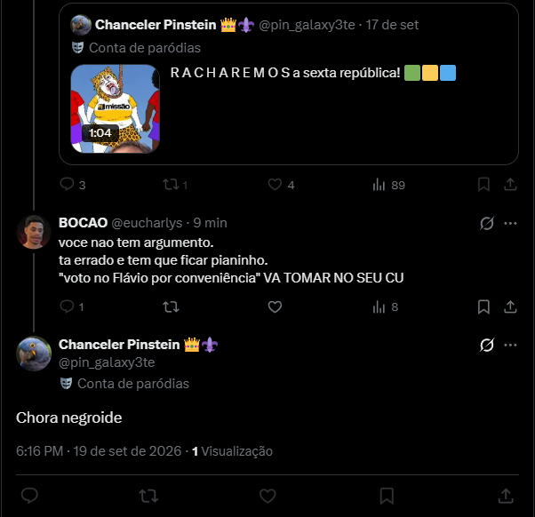eucharlys's tweet photo. @aguedescartoon ainda por cima eh rac1st44 kkkkkkkkkkkkkkkkk https://t.co/NrRDzJzrPC