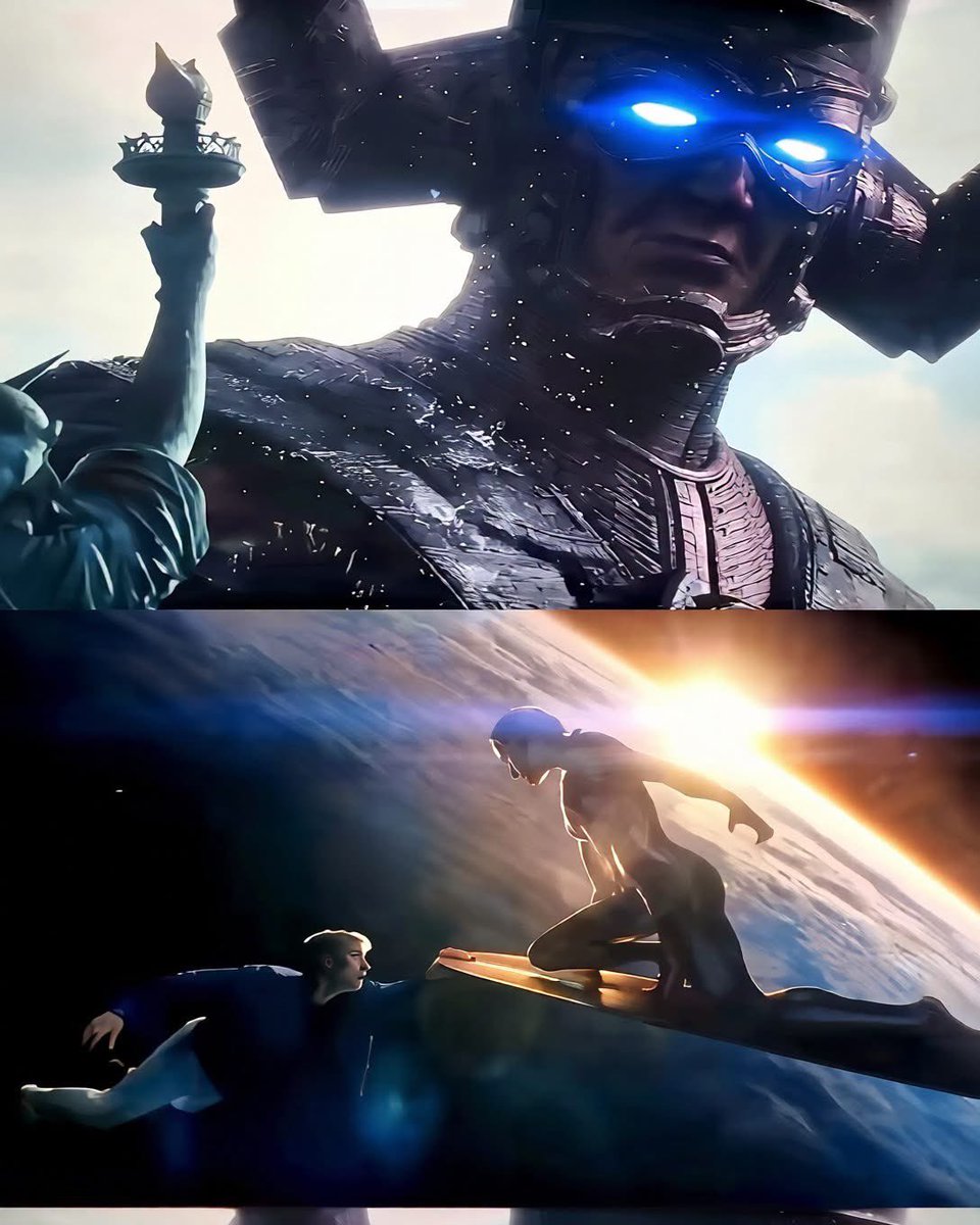 Goldenstories2's tweet photo. Why does Galactus always send Silver Surfer before consuming a planet? 

Like, why doesn't he just show up and destroy it himself? https://t.co/6mI4yxHe91