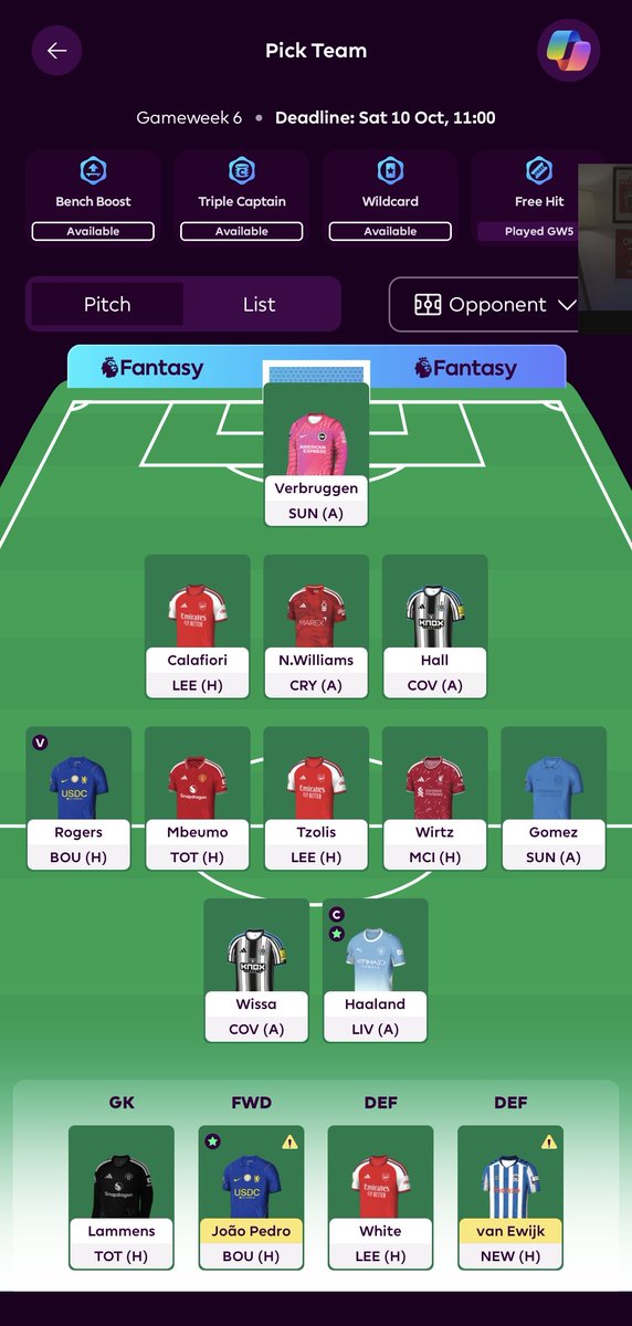 K_Mohammed_Ali's tweet photo. @FPLModmen هل محتاجة وايلد كارد واعملها و الحق ابيع اللي بيرخص واجيب اللي بيغلى https://t.co/y3cdBjsr1w