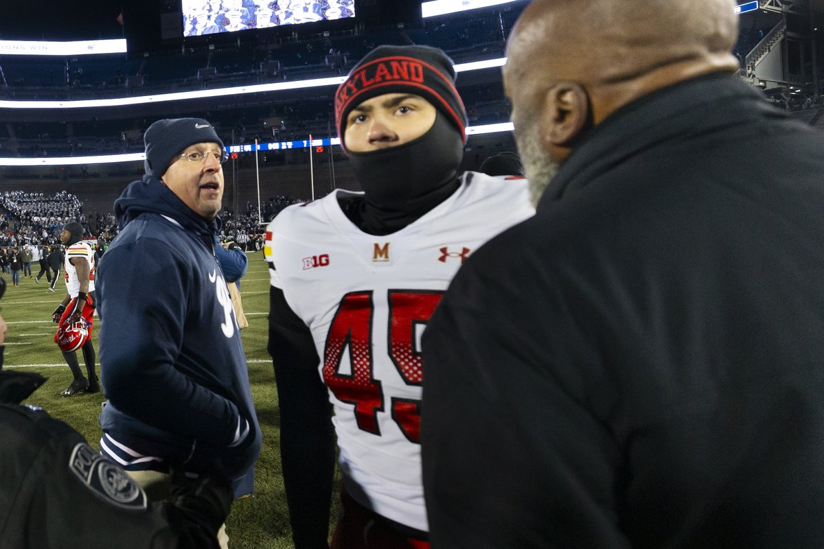 Mikephowes's tweet photo. Michael Locksley in "big" home games at Maryland:

2019: W 63-20 vs. No. 21 Syracuse
2019: L 59-0 vs. No. 12 Penn State
2019: L 38-7 vs. No. 14 Michigan

2021: L 51-14 vs. No. 5 Iowa
2021: L 31-14 vs. No. 22 Penn State
2021: L 59-18 vs. No. 8 Michigan

2022: L 31-29 vs. Purdue
2022: L 43-30 vs. No. 2 Ohio State

2023: L 27-24 vs. Illinois
2023: L 51-15 vs. No. 9 Penn State
2023: L 31-24 vs. No. 2 Michigan

2024: L 27-24 vs. Michigan State
2024: L 37-10 vs. Northwestern
2024: W 29-28 vs. USC
2024: L 31-17 vs. Rutgers
2024: L 29-13 vs. Iowa

2025: L 24-20 vs. Washington
2025: L 34-31 vs. Nebraska
2025: L 55-10 vs. No. 2 Indiana
2025: L 45-20 vs. No. 18 Michigan

Can Virginia Tech become another rare addition to the win column?