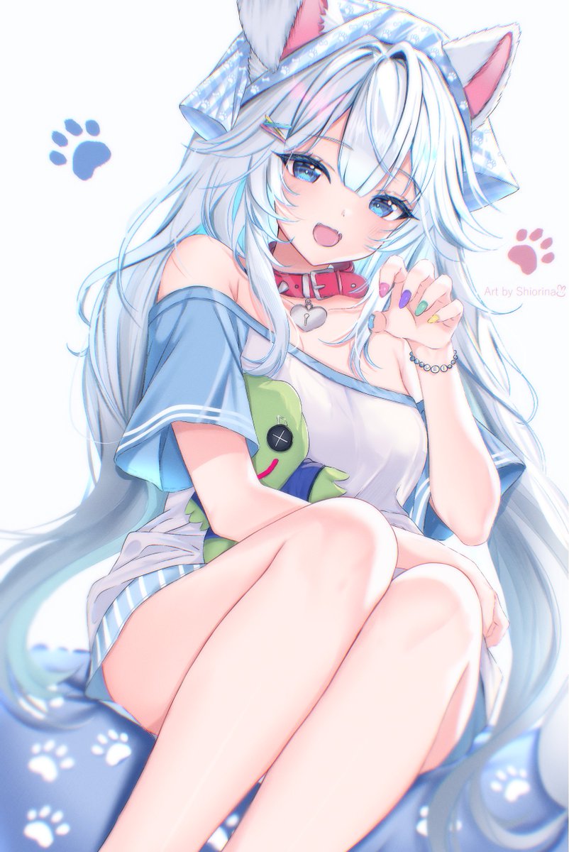 Shiorinaa's tweet photo. Best Doggo 🍃 Welcome back Vei!!! 
Happy to watch and enjoy your streams again 💖
#veisual #veibae https://t.co/0kWQGeJSvX