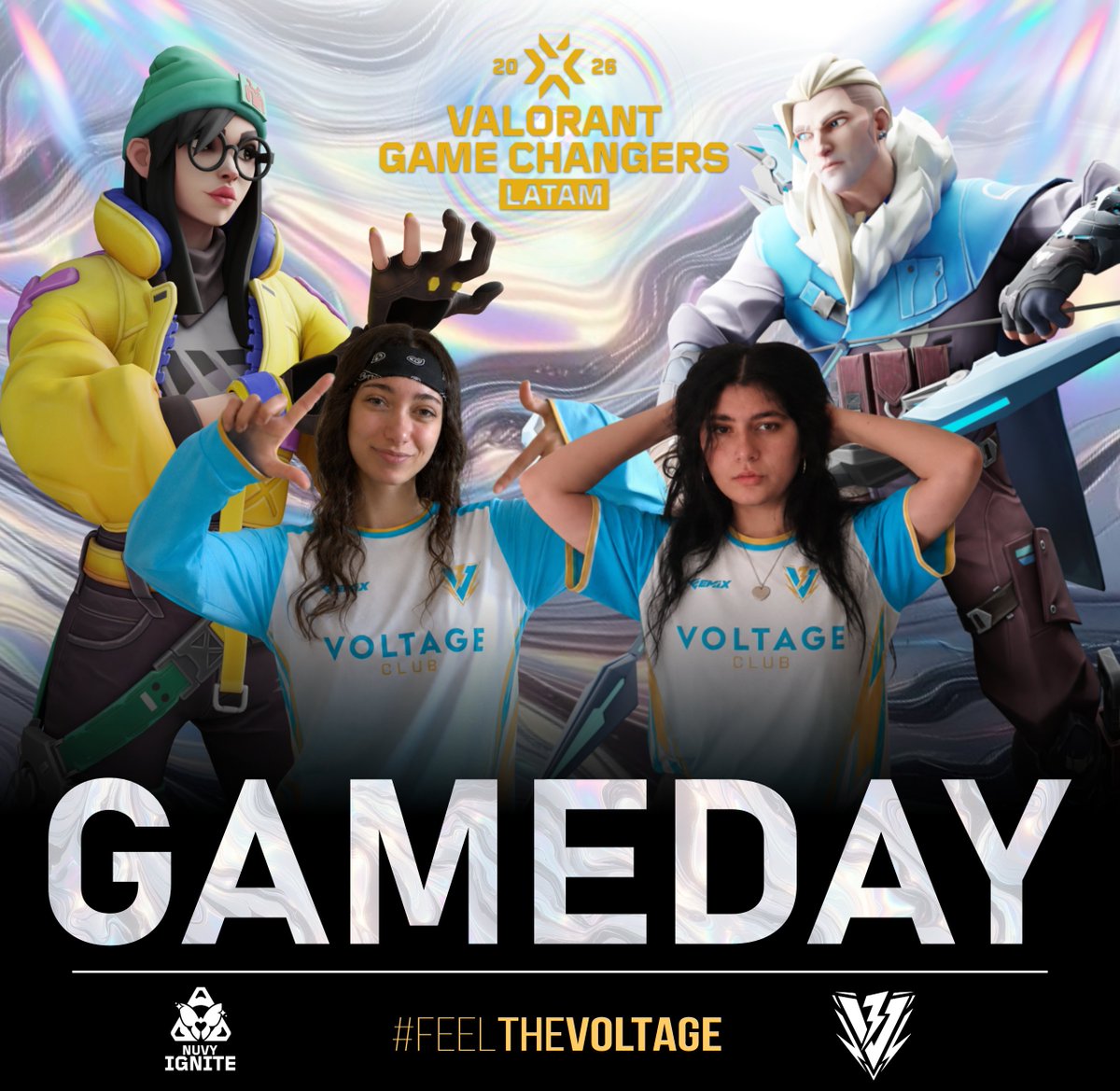 Voltage_club's tweet photo. GameDay Nuvy Ignite ⚡💫

A por el último partido para playoff 🎖️

Vamos a mostrar que tenemos más sinergia 👐

#FeelTheVoltage https://t.co/7zq71VOtww