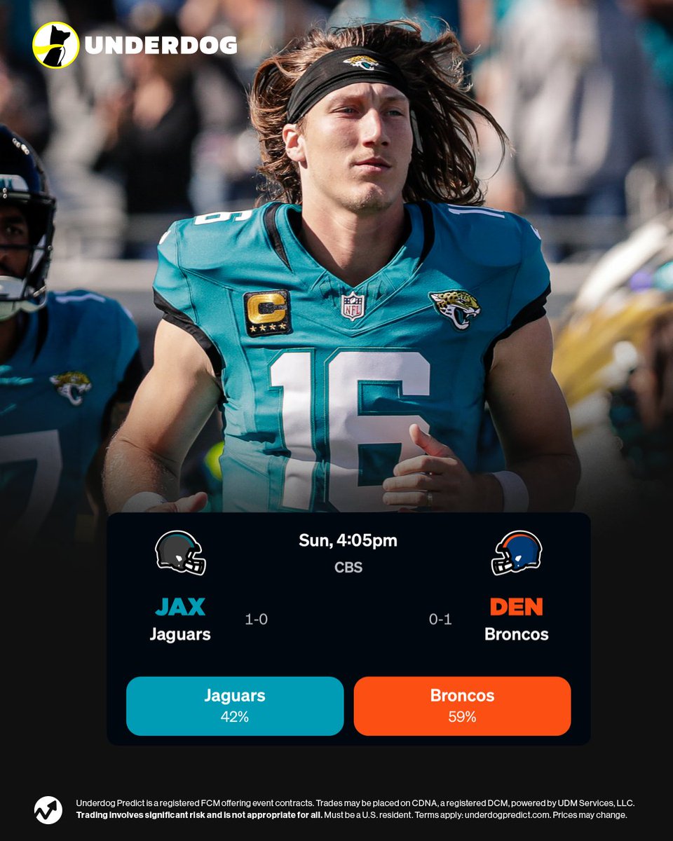 UnderdogNFL's tweet photo. Jaguars last 9 regular season games:

9-0 record
33.7 PPG
+177 point differential

https://t.co/WhW1cTeJov https://t.co/vizYKKVCQY