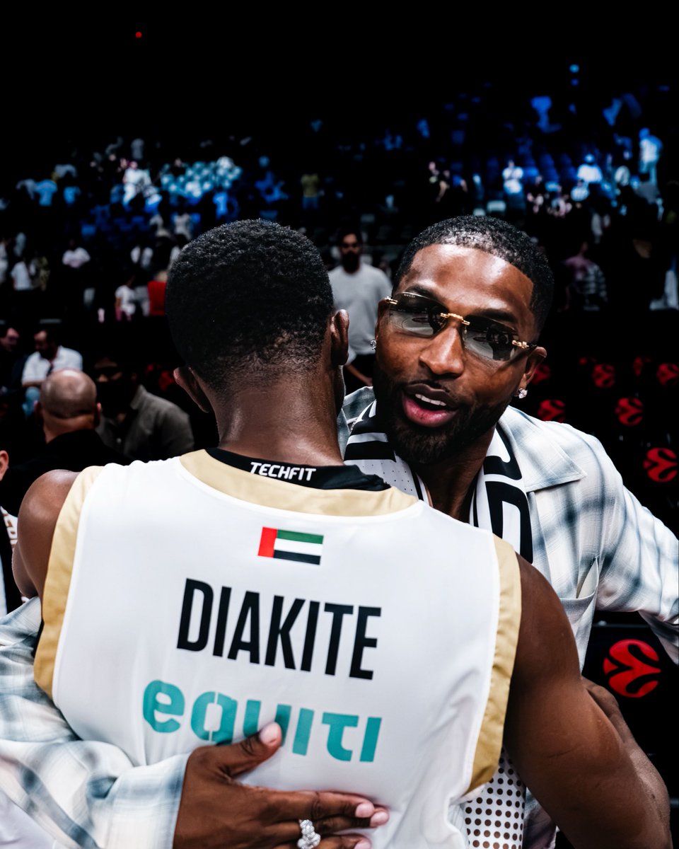 dubaibasket's tweet photo. Our Global Ambassador Tristan Thompson was in the building for tonight’s game. 😤🏀 https://t.co/l9IRTPn7X2