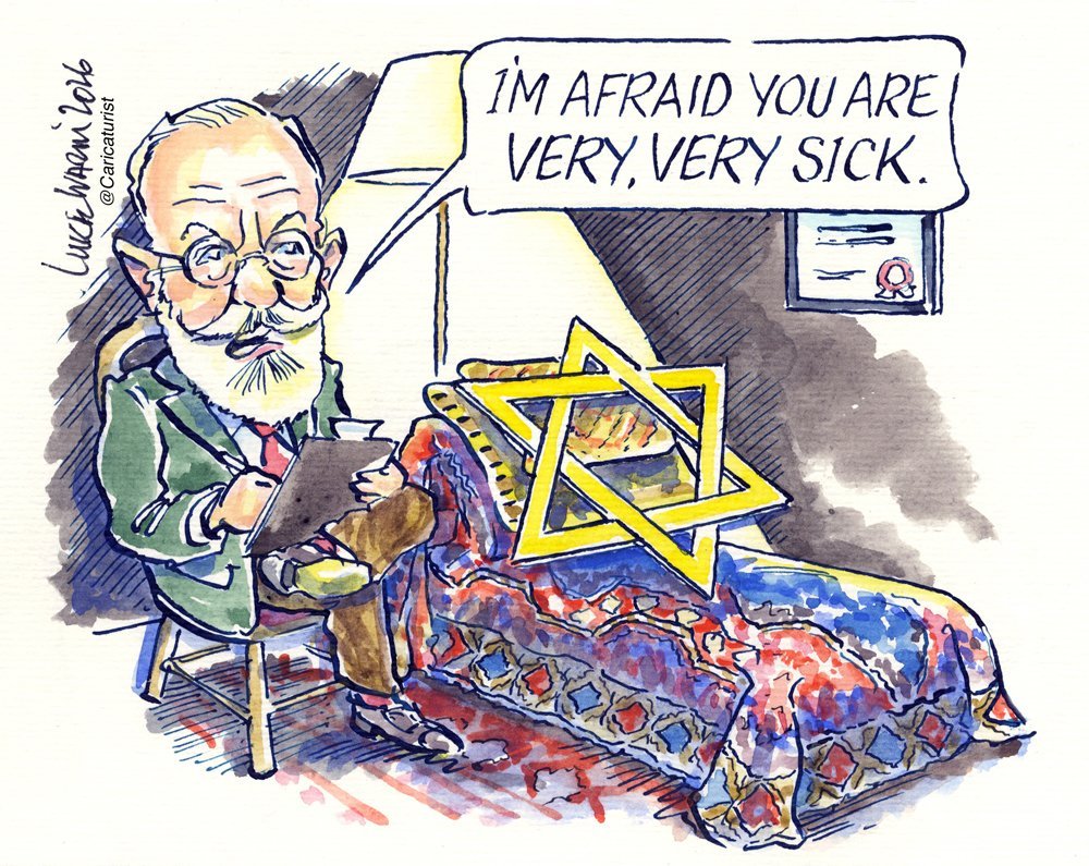Caricaturist's tweet photo. @RabbiJeffx https://t.co/2ff8jkK9qG