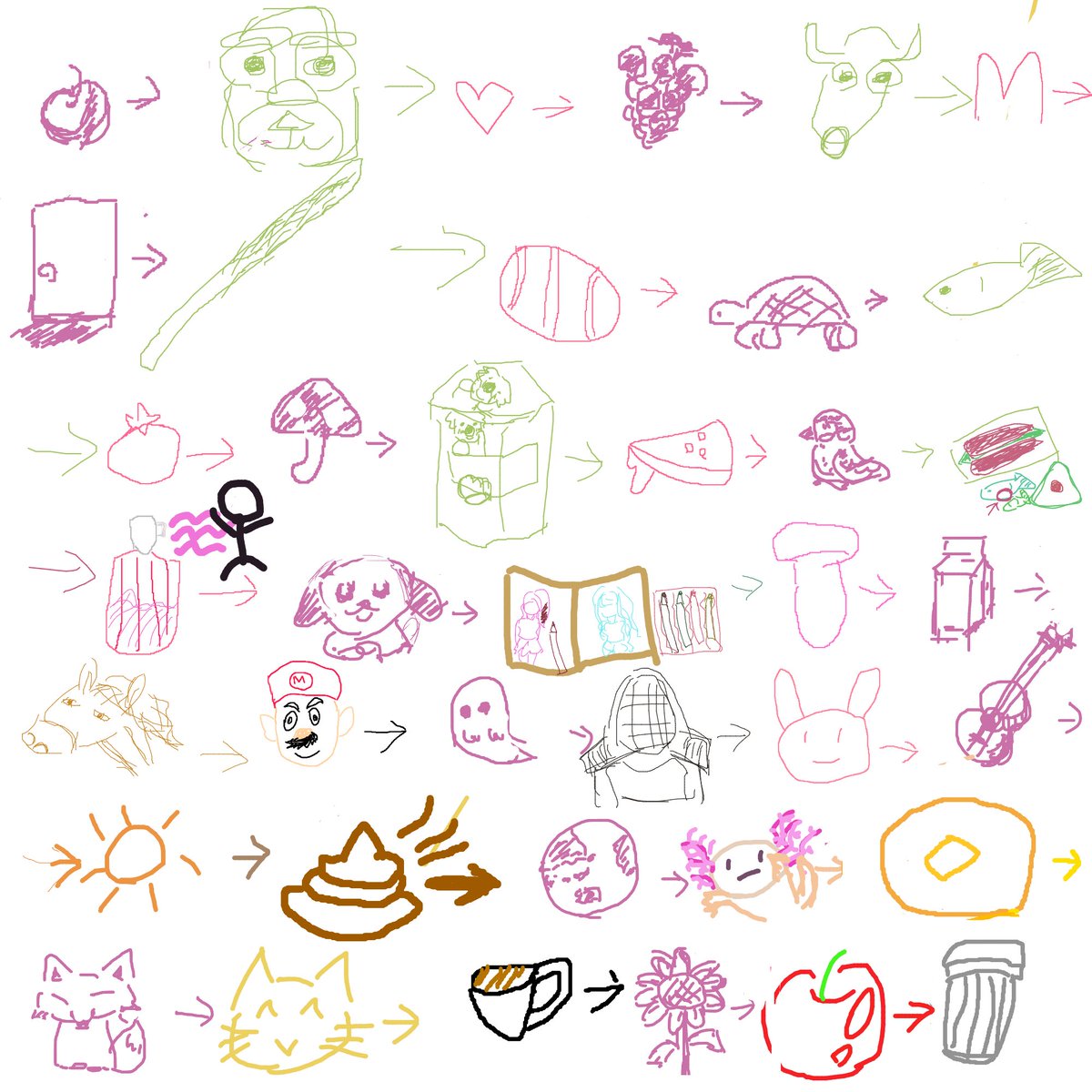 ViTa3n100's tweet photo. 亜秋 ▶︎ 真尋 ▶︎ ゆきんこ

絵しりとりゲーム 楽しかった！ https://t.co/fpP1jCOIKq