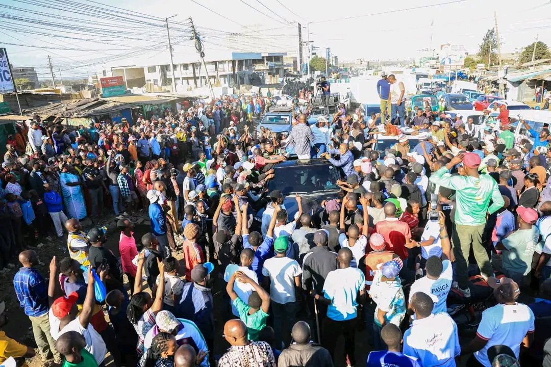 PPYL_Ke's tweet photo. SEPTEMBER 19TH 2026: NAIROBI CITY COUNTY PEOPLE’S TOUR. 

Party Leader Hon. Ndindi Nyoro today toured Njiru, Kasarani Constituency, Nairobi County. 

He reminded the great people of Njiru on the pillars that will define his leadership and the next chapter for Kenya once we actualize one term come 2027, that:

1. Starting January 2028, Free Basic Education becomes a reality, removing one of the biggest barriers standing between our children and their future. 
2. A functioning healthcare system remains non-negotiable, because a healthy nation is a productive nation. 
3. Job creation stays at the top of our agenda, because dignity begins with an income.

Asanteni sana for coming out in large numbers.

We are African and Africa is our Business.

#PeoplesTour
 People's Party Youth League