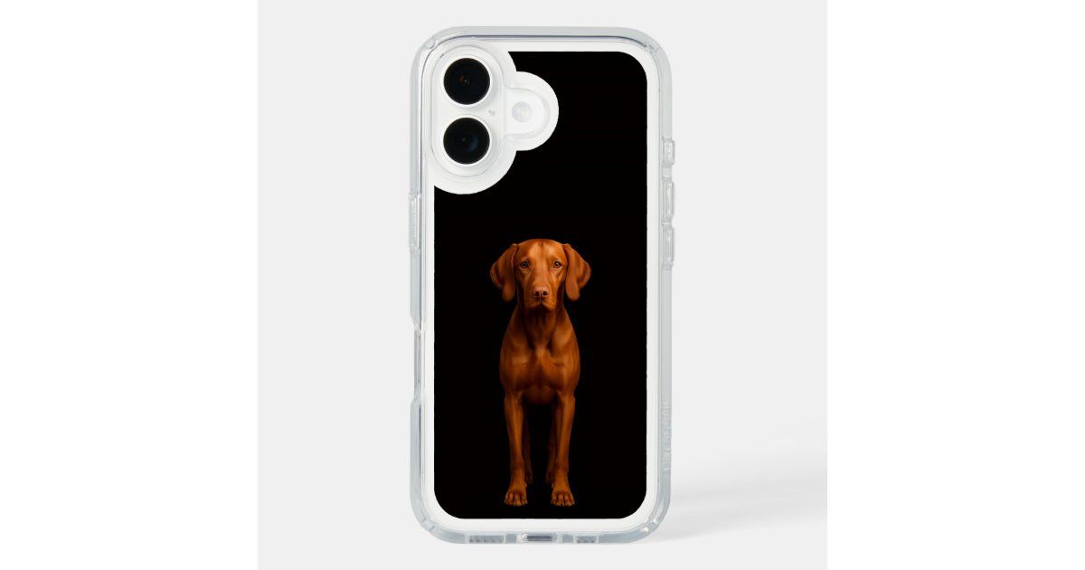 Andreww78's tweet photo. Sleek black Presidio Luxe iPhone 16 case with an agile Vizsla design — slim, durable, and stylish. Protect your phone with personality: https://t.co/0fGmFJdTOG #Vizsla #iPhoneCase https://t.co/7w0dft8zYT