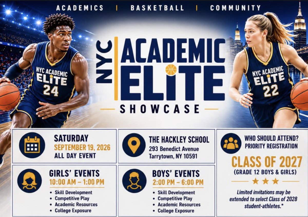 ej_plouis's tweet photo. College Coaches — I’ll be competing TODAY at the NYC Academic Elite Showcase! 🏀📚

📍 The Hackley School | Tarrytown, NY
⏰ Boys Session: 2–6 PM

Looking forward to competing against high-level talent.

Coaches, I’d love for you to come out and watch me compete! 👀🔥 https://t.co/mh8kmweCi1