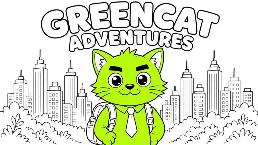 GreenCatCrypto's tweet photo. GreenCat’s got places to be ☕🚌🌃
Softcover day-in-the-life coloring book → Kickstarter soon.
Cozy line art. All-ages. Vinyl-cat vibes.
50% of profits go to Kids Help Phone.
50% Token buy backs
PDF + print tiers. Follow for launch day.
#GreenCat #ColoringBook #KickstarterComingSoon #KidsHelpPhone