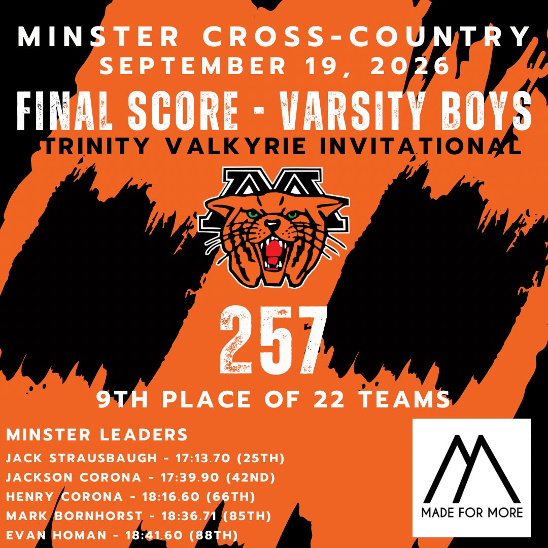 MinsterAthletic's tweet photo. https://t.co/lFO1h6x9RS