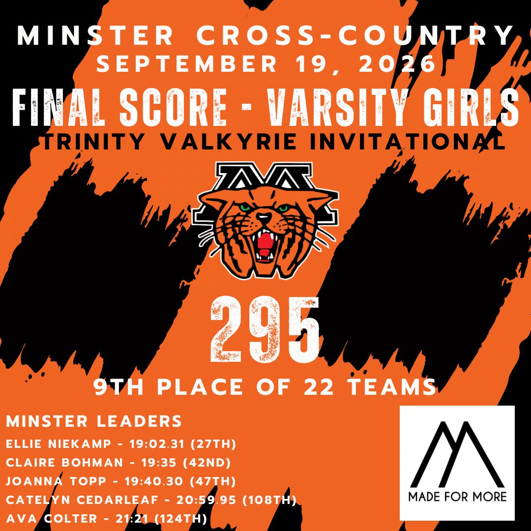 MinsterAthletic's tweet photo. https://t.co/lFO1h6x9RS
