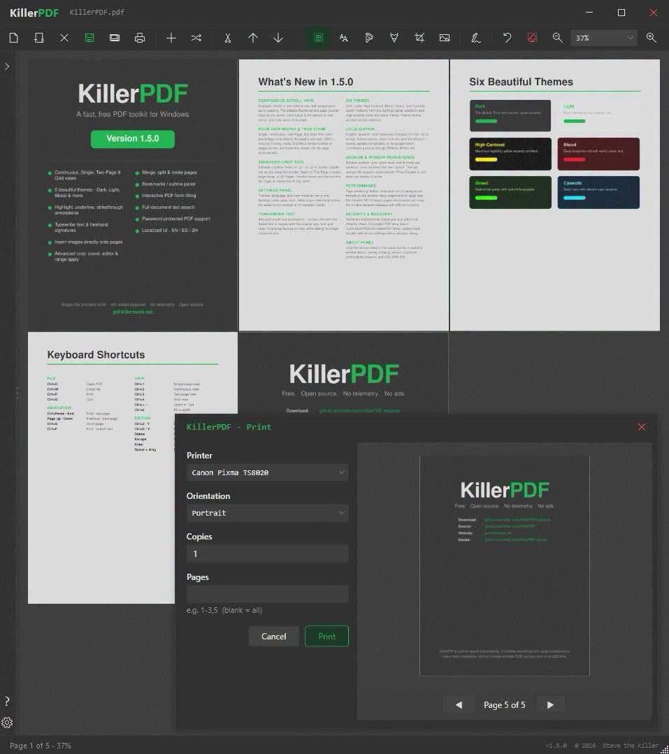 KhaderGalion's tweet photo. برنامج ممكن يخليك تستغني عن Adobe Acrobat بالكامل.

مجاني ومفتوح المصدر بتقدر تعمل تعديل PDF، دمج، تقسيم، توقيع، OCR، مقارنة ملفات وأكثر.

والاهم من هيك ملفاتك بتضل على جهازك، بدون رفع للسحابة وبدون اشتراك.

التفاصيل بالتعليق الاول. https://t.co/QIY2YyzxfR