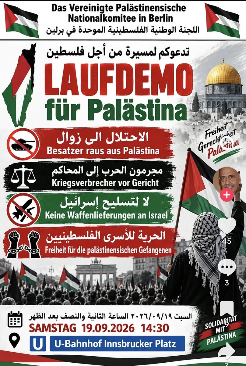 PreislerKa's tweet photo. 🚨Only peace. Zero #intifada.
Good night, dear friends. I'm going home now. See you on the street tomorrow!
credit @YalcinAskin #b1909 #Berlin https://t.co/lB2Grl4NHm