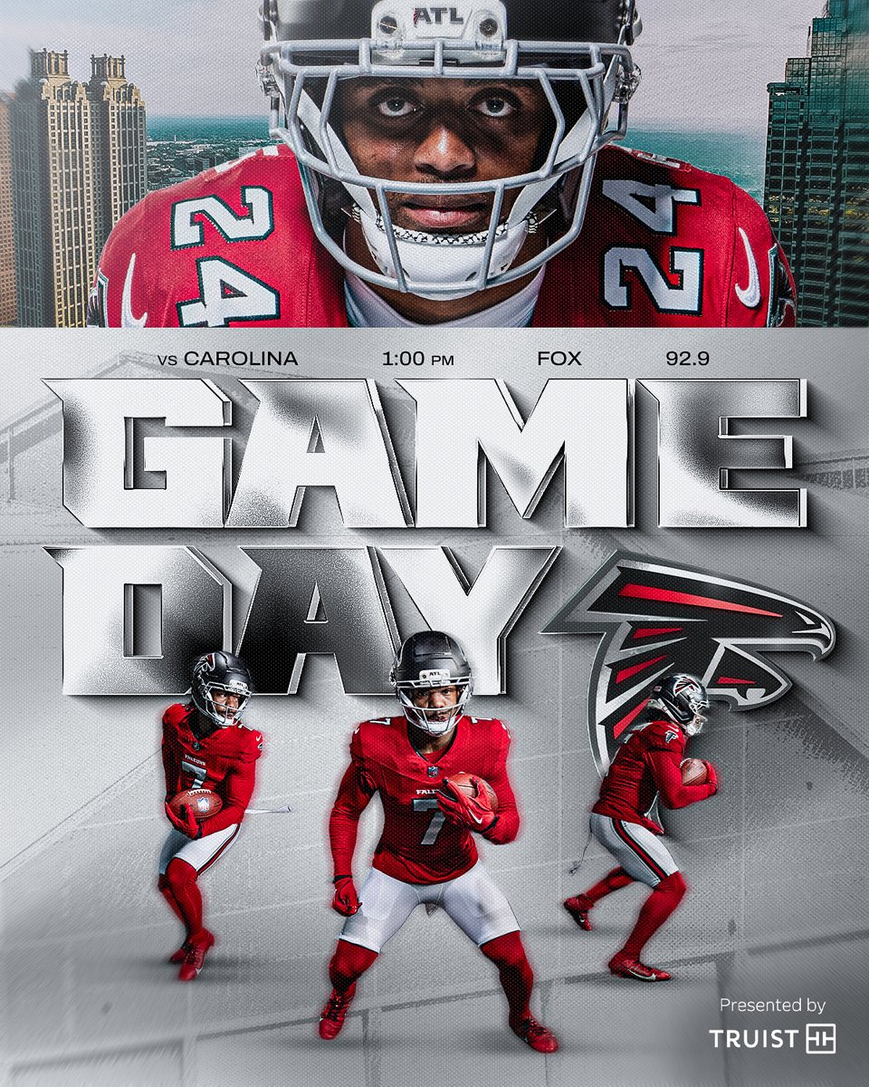 AtlantaFalcons's tweet photo. Rise up, Dirty Birds

It's GAME DAY in Atlanta! https://t.co/spWHpyNuif