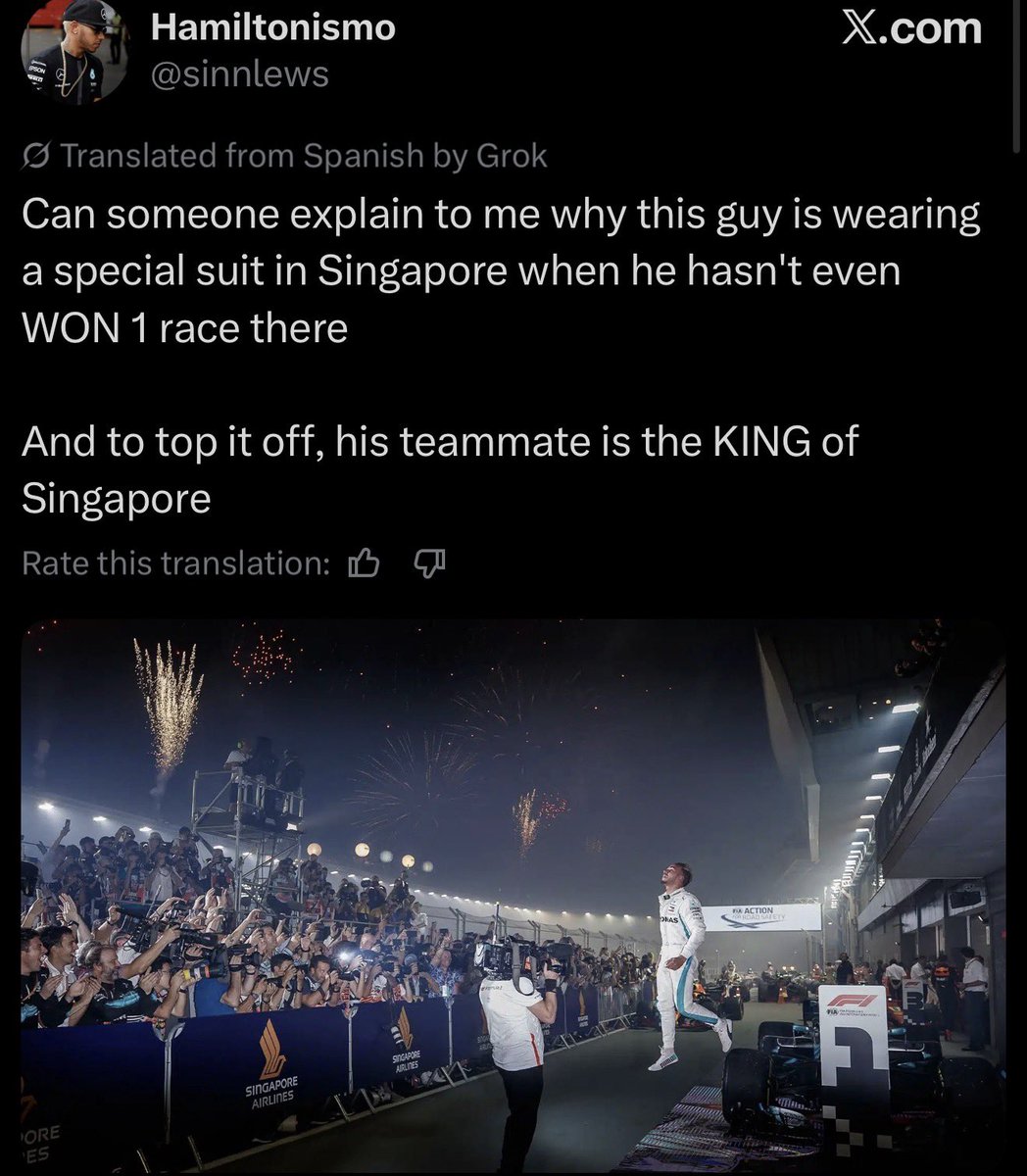 redbullbaby05's tweet photo. today’s meltdown is brought to you by Charles Leclerc’s Singapore suit https://t.co/YpJt7hQreH