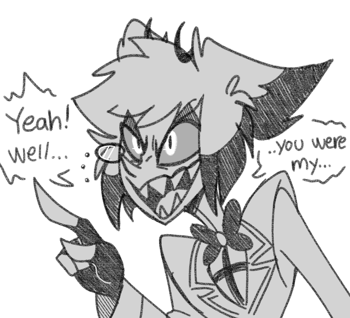 Nomifae_'s tweet photo. Mmm...muh StaticSilence 
(Inspo from Helluva s3 trailer)
#radiostatic #hazbinhotelfanart https://t.co/Ti2SlXHAQs