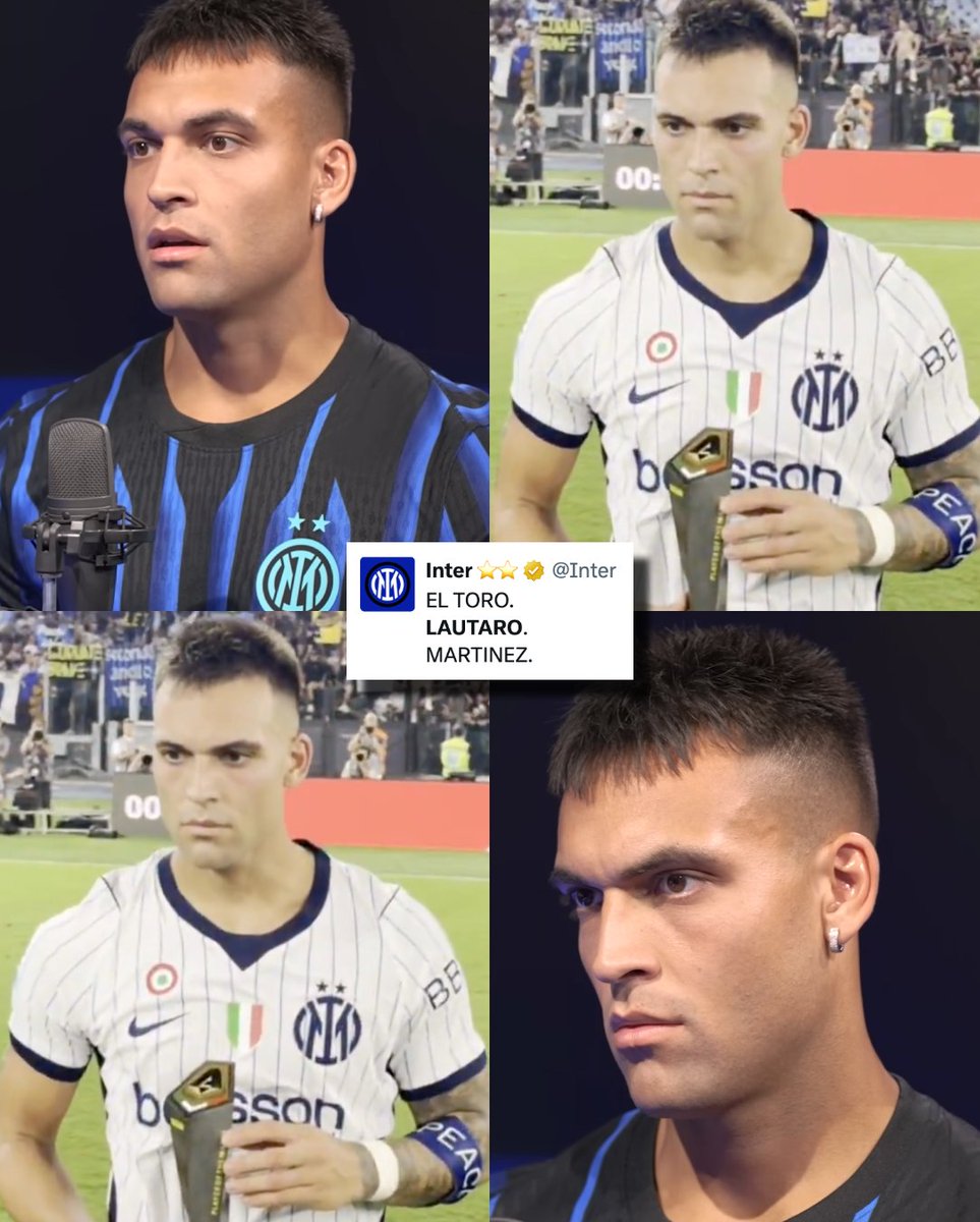 InvictosSomos's tweet photo. Hoy firmó un DOBLETE para salvar al Inter en su visita ante la Roma. Hoy volvió a ser MVP en un partido grande de Serie A de Italia. Otro gran episodio en la notable carrera de Lautaro Martínez como neroazzurro. El Toro registra ¡¡179 GOLES, 40 ASISTENCIAS Y 9 TÍTULOS!! en 381 partidos disputados con el Inter. Además, fue fundamental para que el club del Giuseppe Meazza se clasificara a un par de finales de Champions League. 

Tricampeón de Serie A. Tricampeón de Copa Italia. Tricampeón de Supercopa de Italia. El máximo goleador extranjero en toda la historia del Inter. Y el tercer máximo anotador en toda la historia de la institución. 

Uno de los mejores delanteros de la época. 

LEYENDA TOTAL DEL CALCIO.