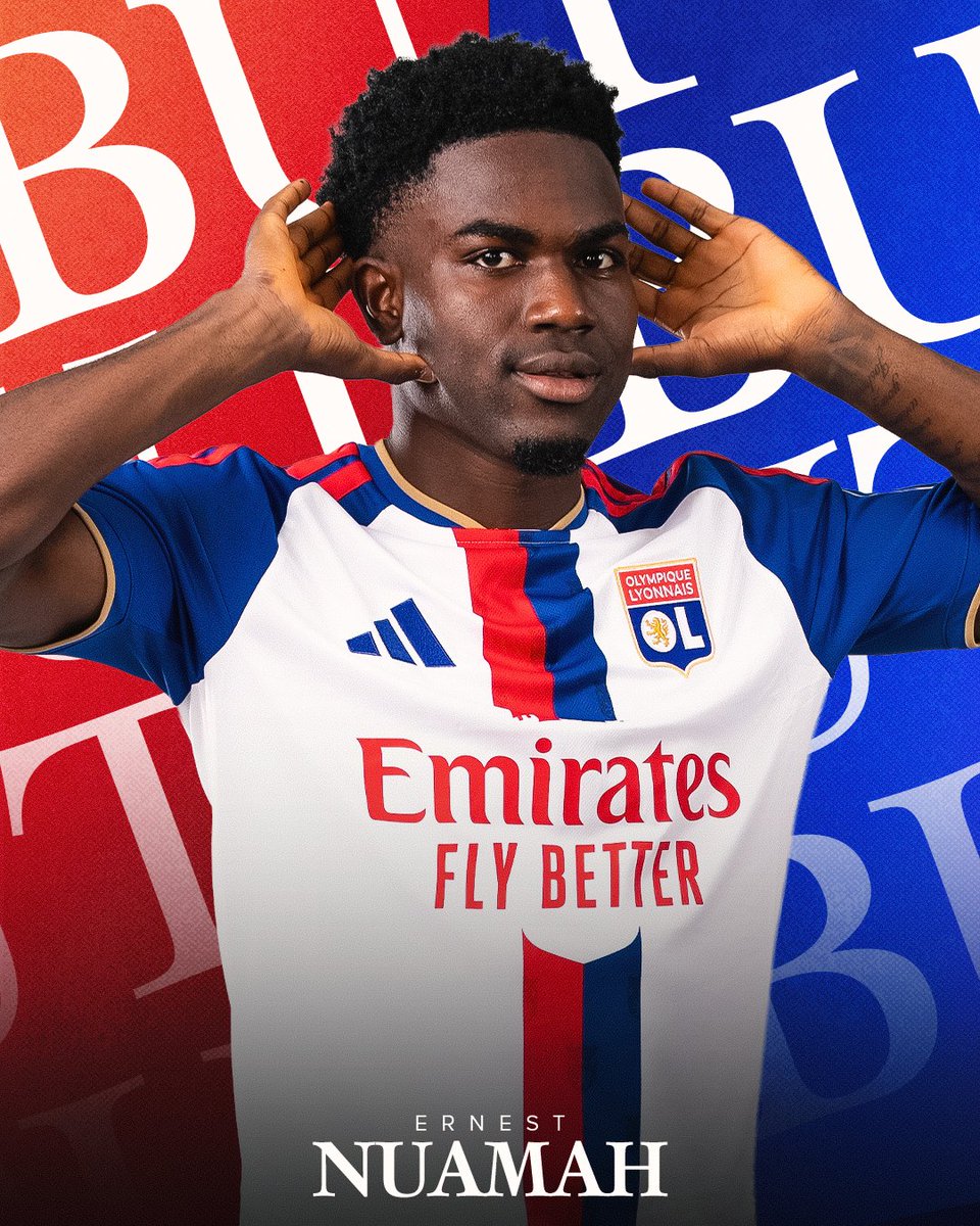 OL's tweet photo. 7' 𝐄𝐑𝐍𝐄𝐄𝐄𝐄𝐄𝐄𝐄𝐒𝐓 👊

Parfaitement servi par Corentin Tolisso, Ernest Nuamah ouvre son pied et vient tromper Samba pour l'ouverture du score ! 💥

1-0 #OLSRFC https://t.co/H7Yq2XwCsq