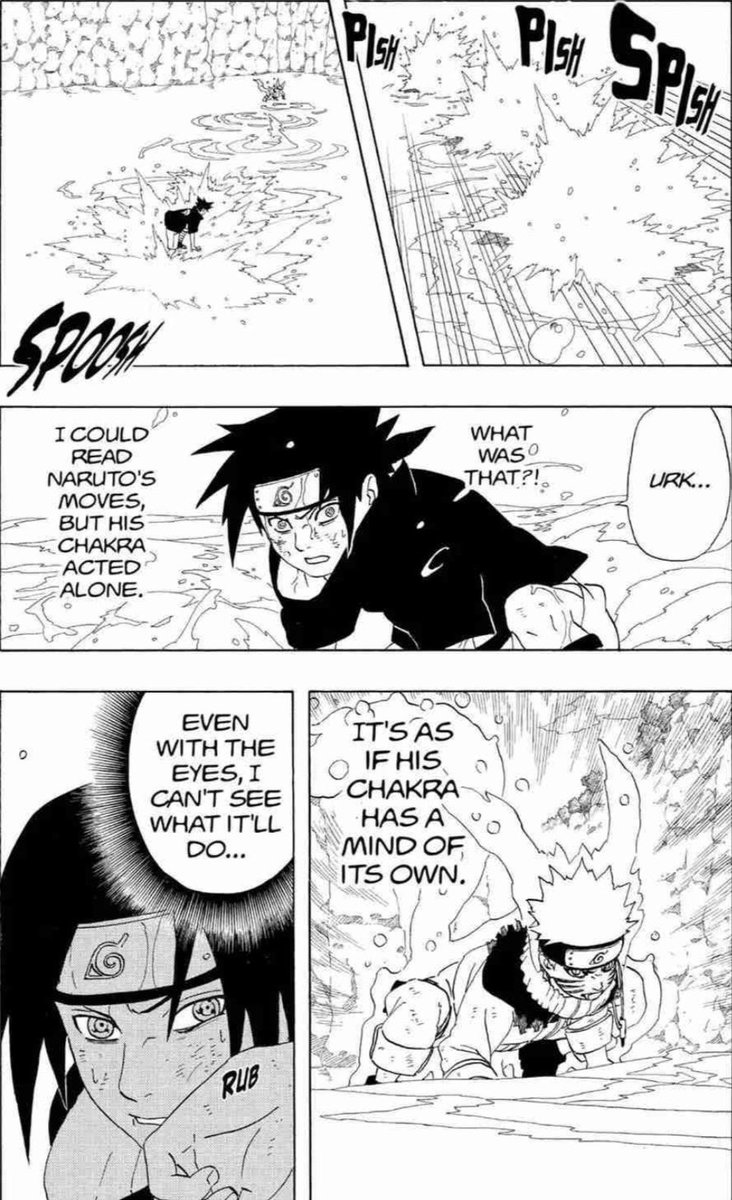 justkmhere's tweet photo. Nine tails cloak chakra has a will of its own too, helping Naruto https://t.co/ZgjK6yee6i