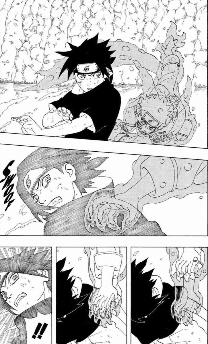 justkmhere's tweet photo. Nine tails cloak chakra has a will of its own too, helping Naruto https://t.co/ZgjK6yee6i